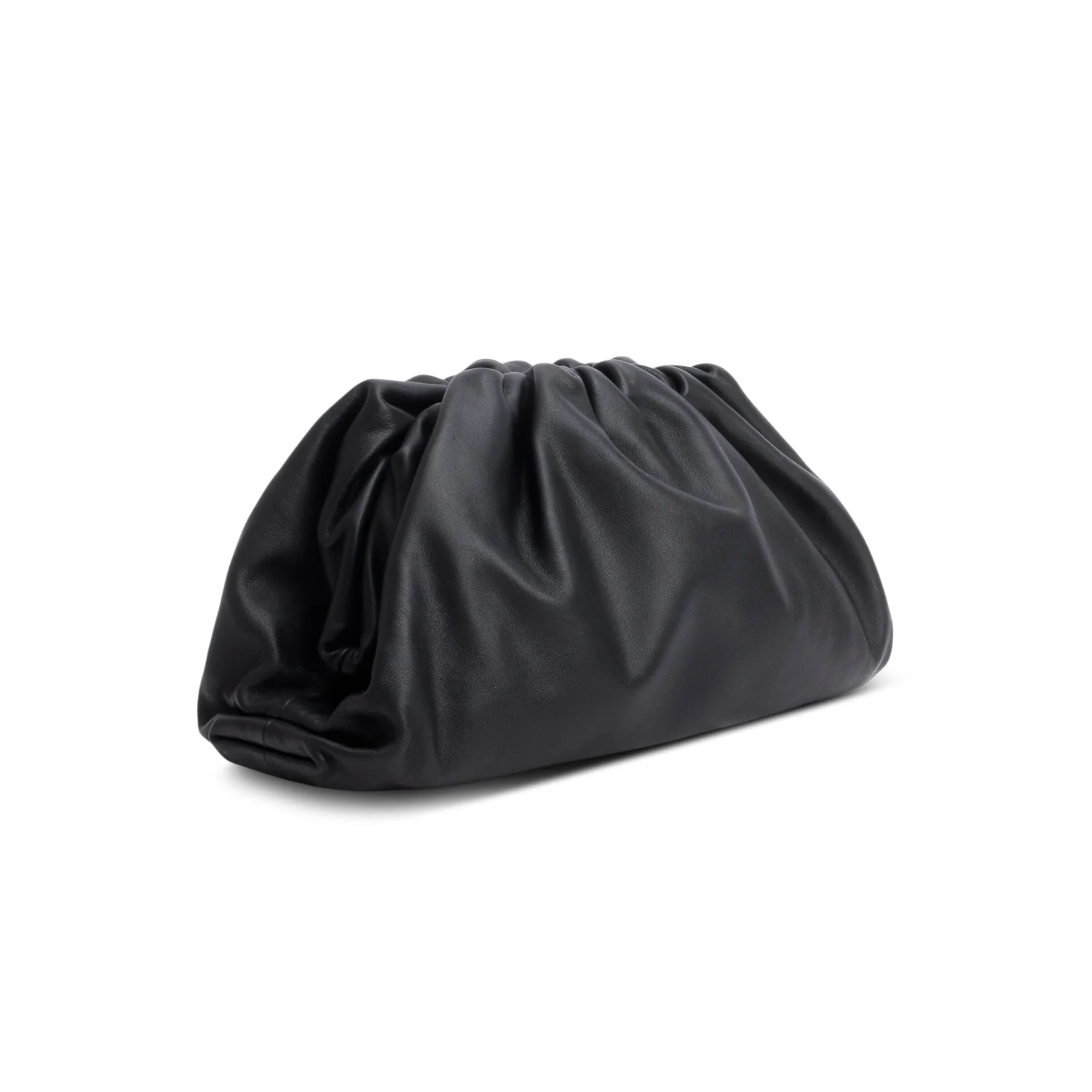 Bottega Veneta Black Calfskin Leather The Classic Large Pouch - Image 2