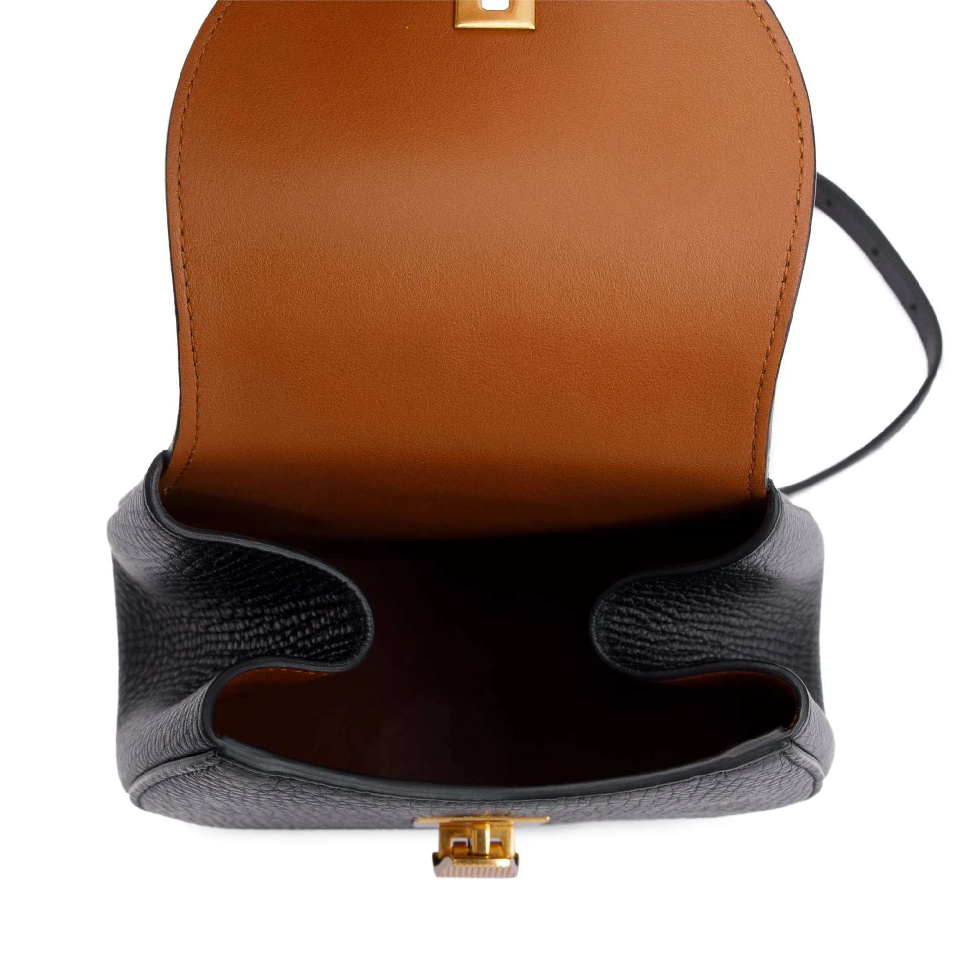 Bottega Veneta Black Leather Palmellato Crossbody Belt Bag - Image 8
