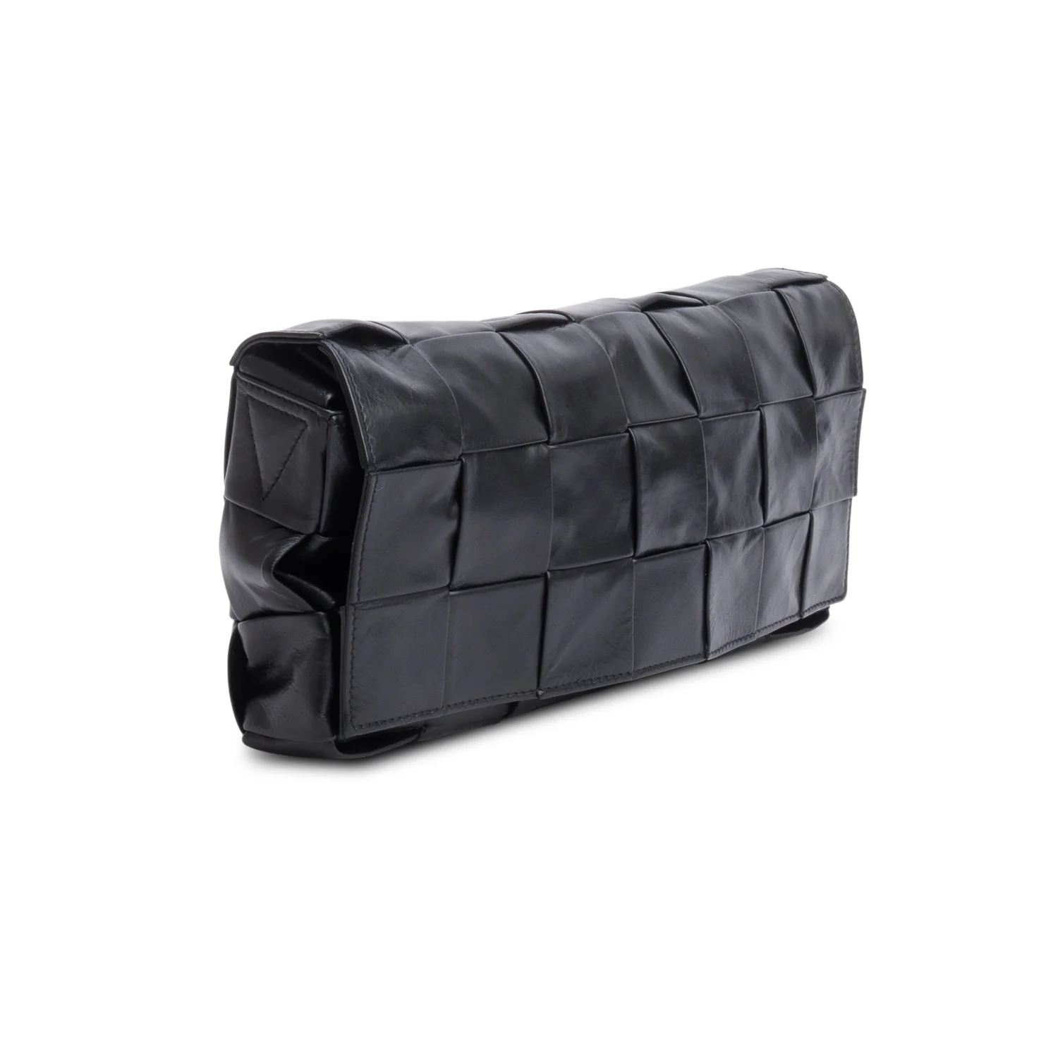 Bottega Veneta Black Paper Intrecciato The Stretch Cassette Bag w/ Zip Pouch - Image 4