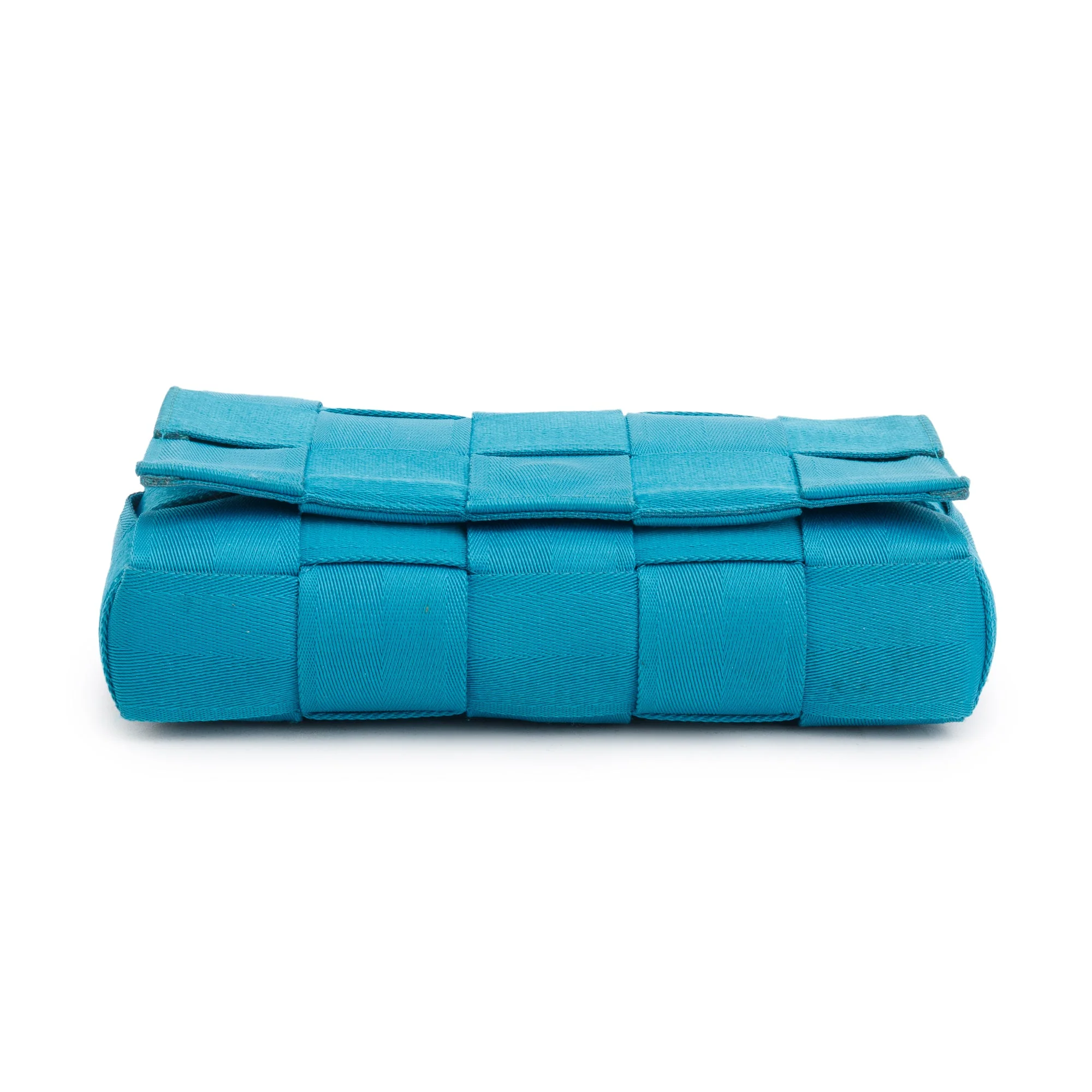 Bottega Veneta Blue Webbing Intrecciato Cassette Bag - Image 7