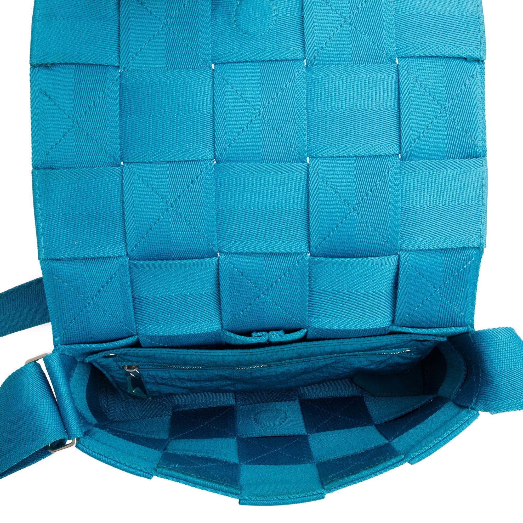 Bottega Veneta Blue Webbing Intrecciato Cassette Bag - Image 8