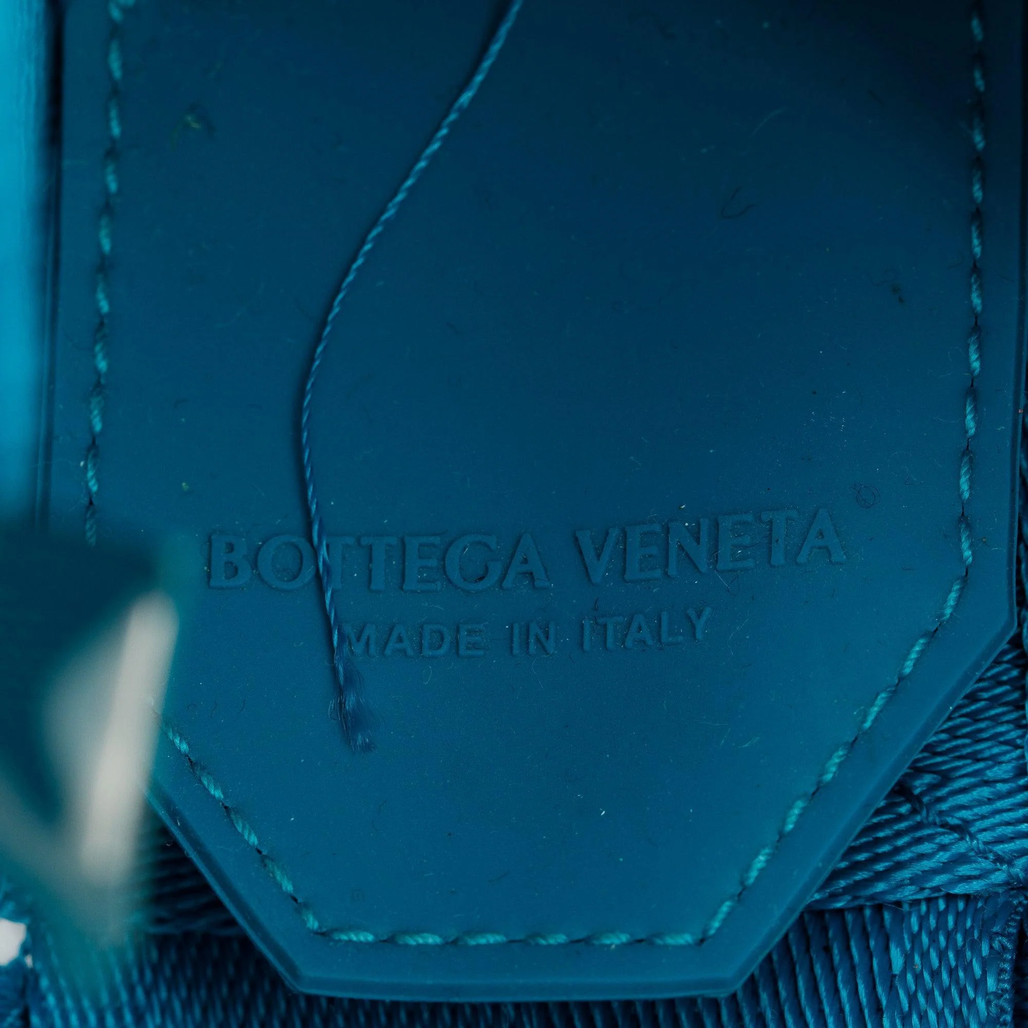 Bottega Veneta Blue Webbing Intrecciato Cassette Bag - Image 9