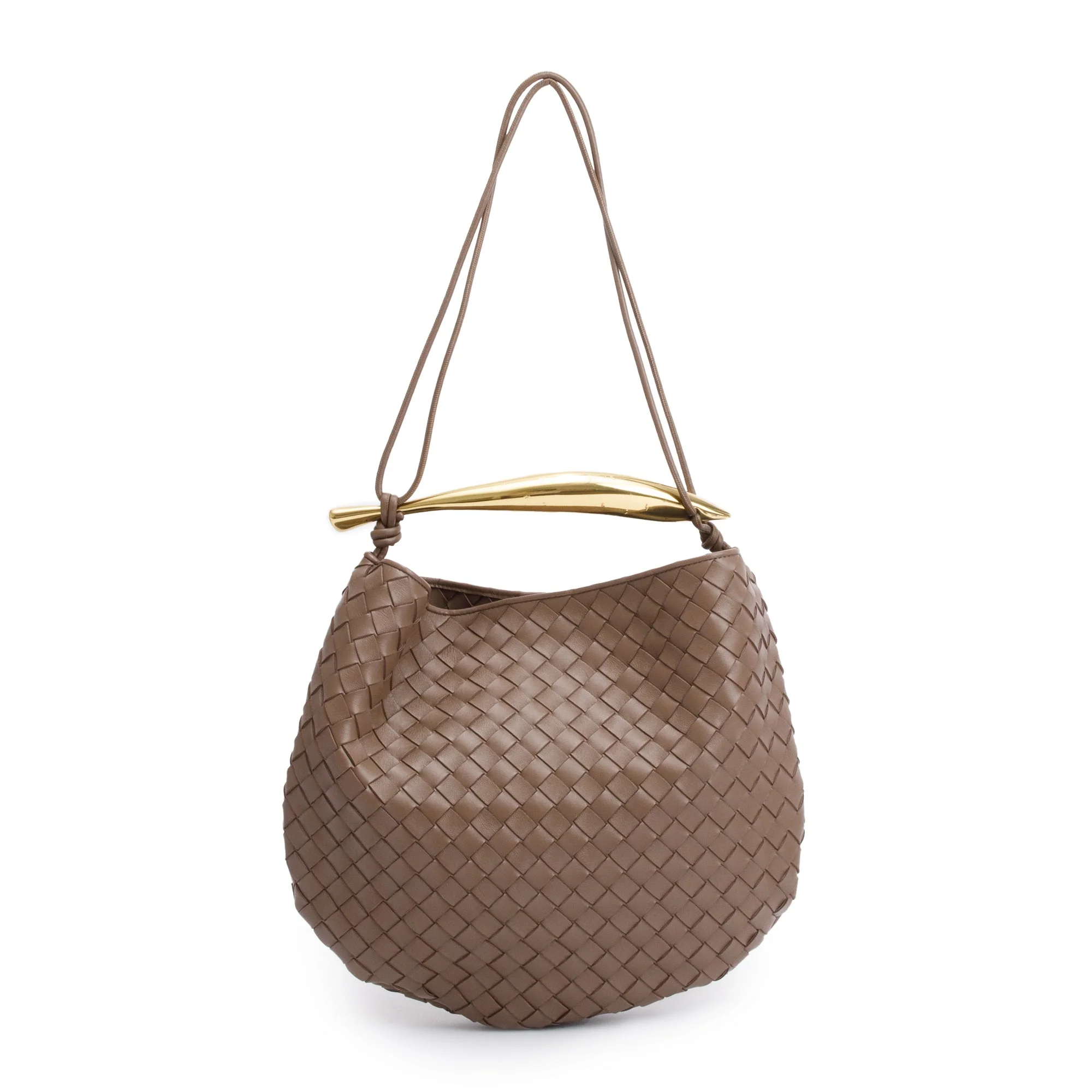 Bottega Veneta Brown Intrecciato Lambskin Leather Classic Sardine Bag - Image 3