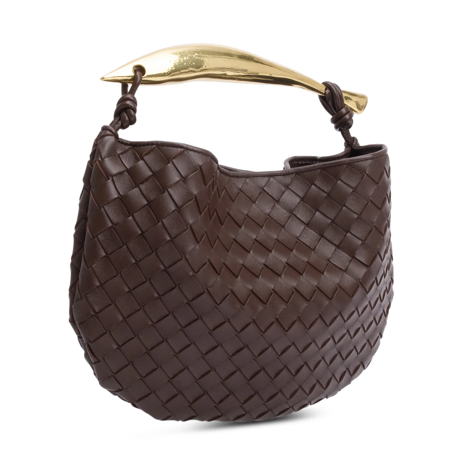 Bottega Veneta Brown Intrecciato Lambskin Leather Classic Sardine Bag - Image 2