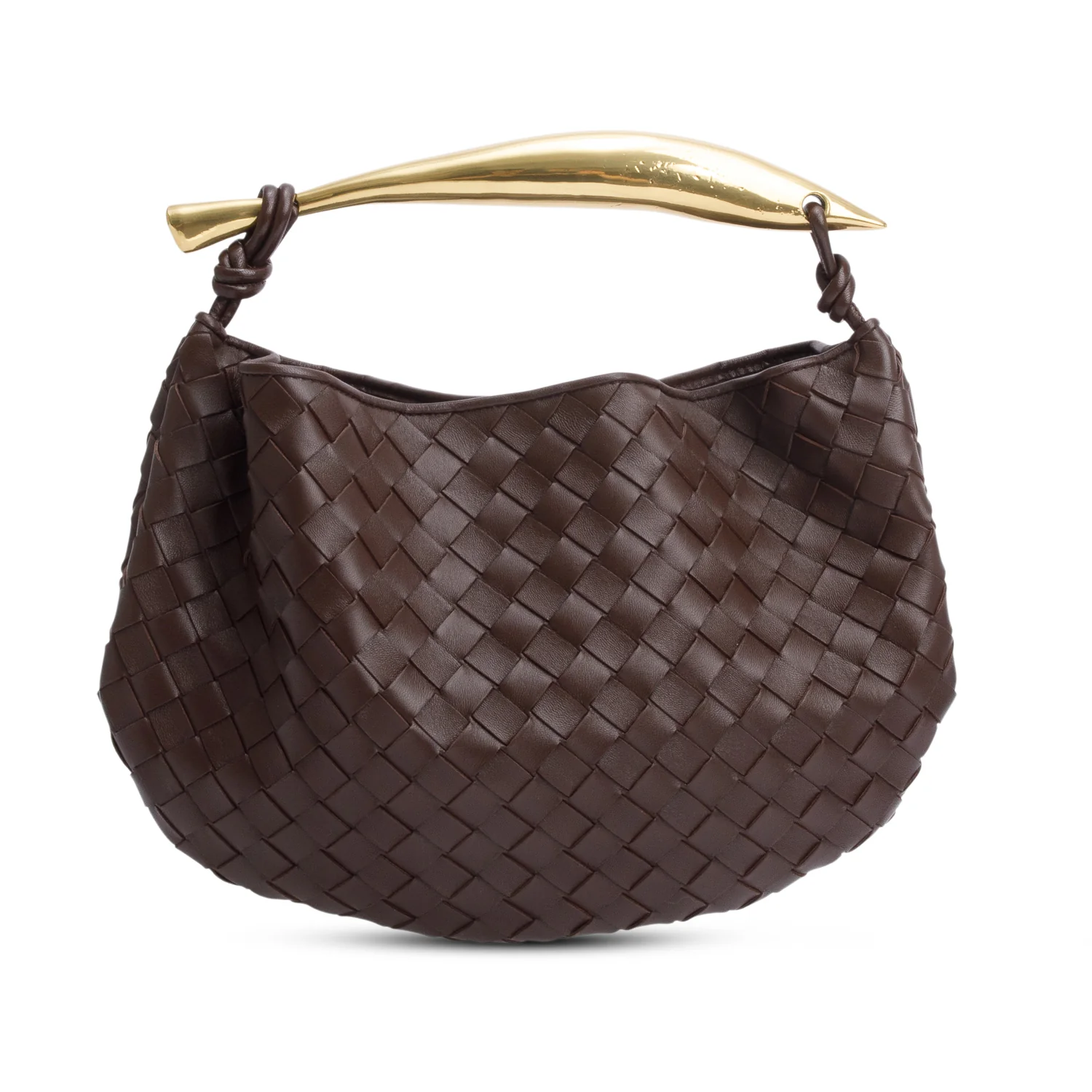 Bottega Veneta Brown Intrecciato Lambskin Leather Classic Sardine Bag - Image 3