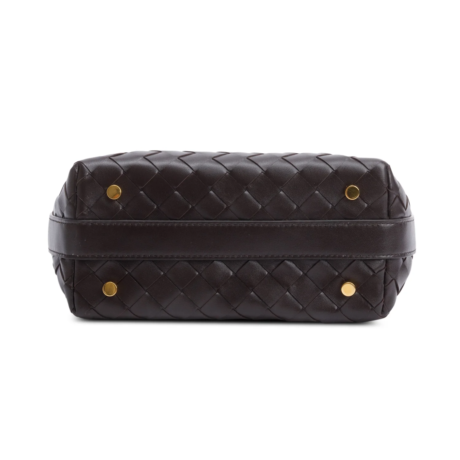 Bottega Veneta Brown Intrecciato Leather Mini Wallace Bag - Image 6