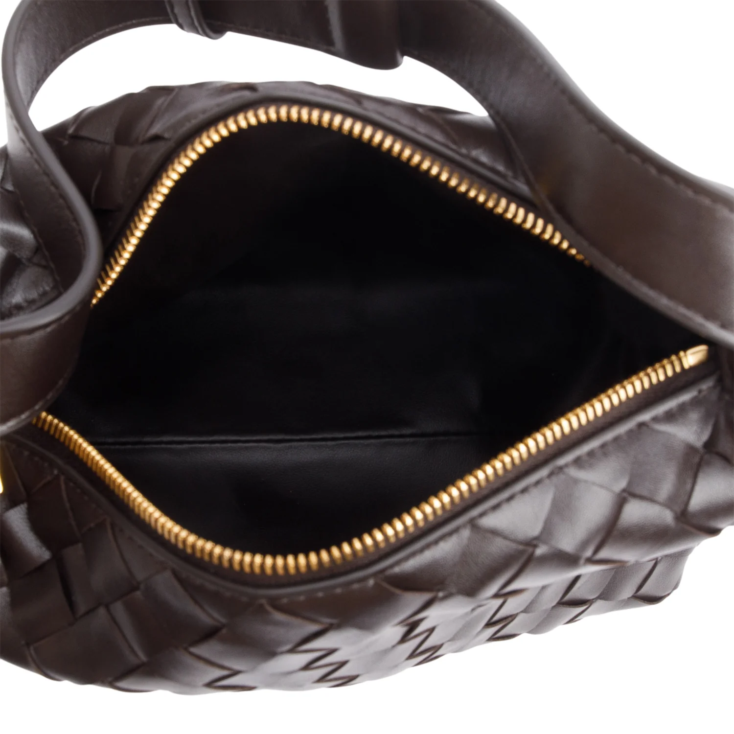 Bottega Veneta Brown Intrecciato Leather Mini Wallace Bag - Image 7