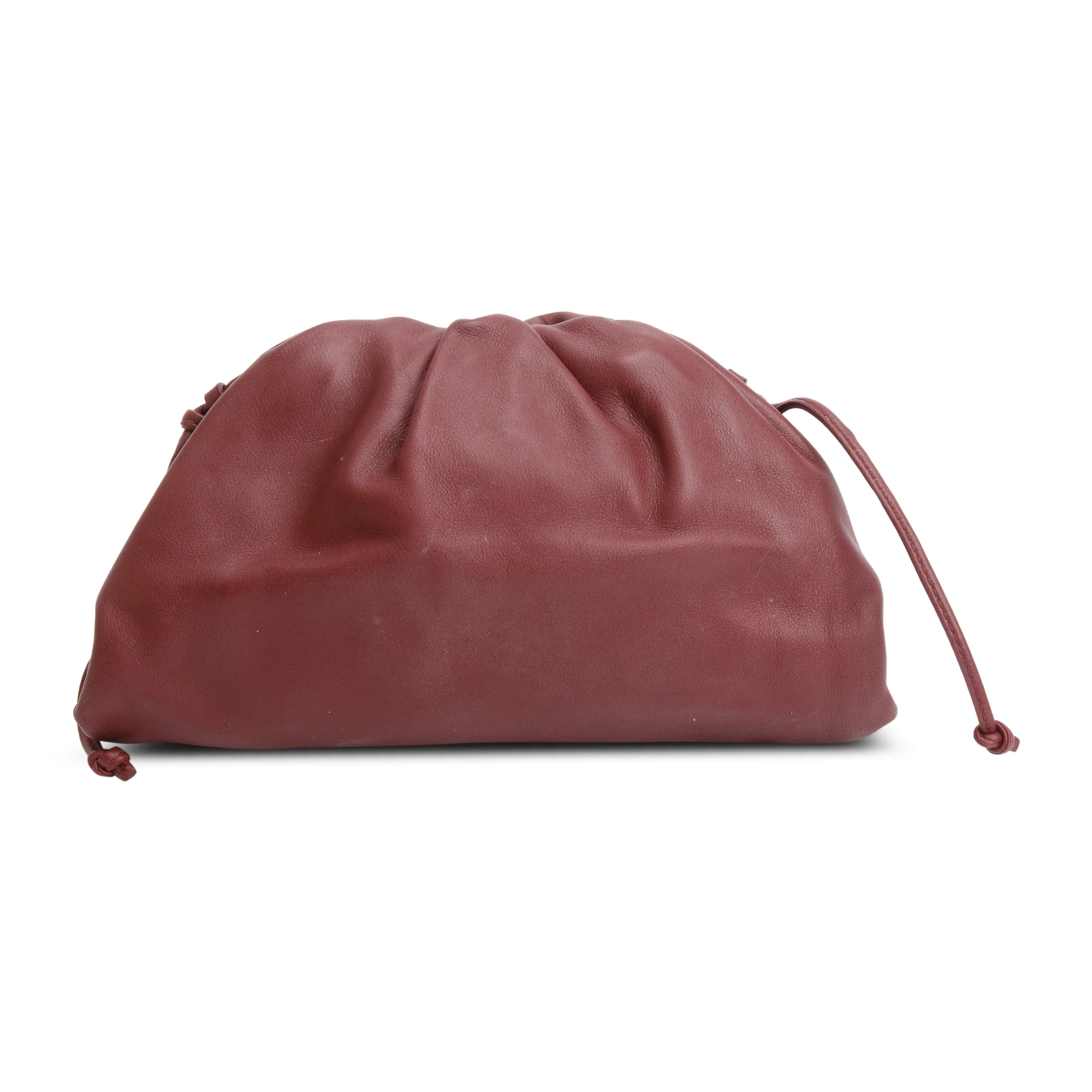 Bottega Veneta Burgundy Calfskin Leather The Mini Pouch - Image 5