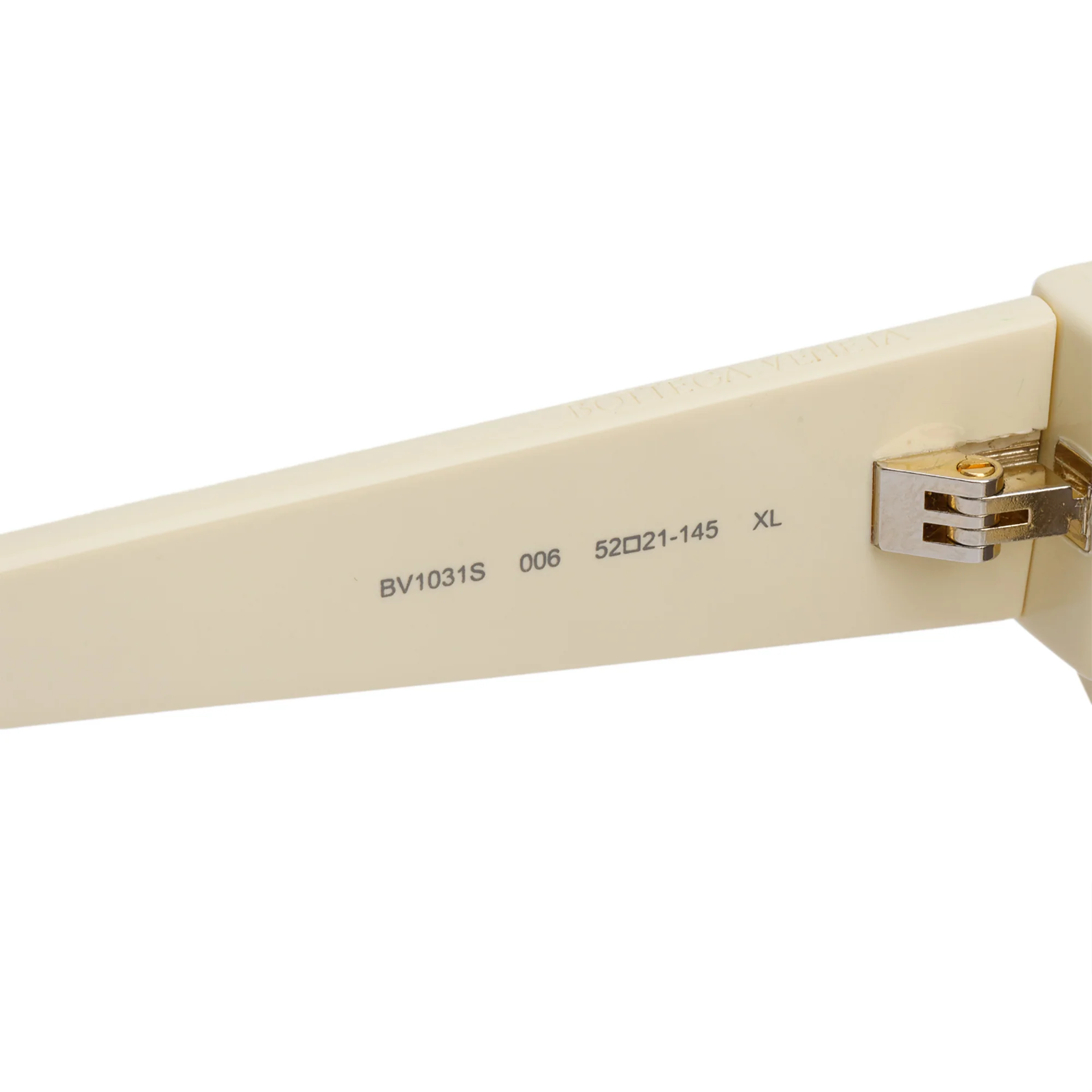 Bottega Veneta BV1031S Ivory Acetate Angle Hexagonal Sunglasses w/ Case & Authenticity Card - Image 4