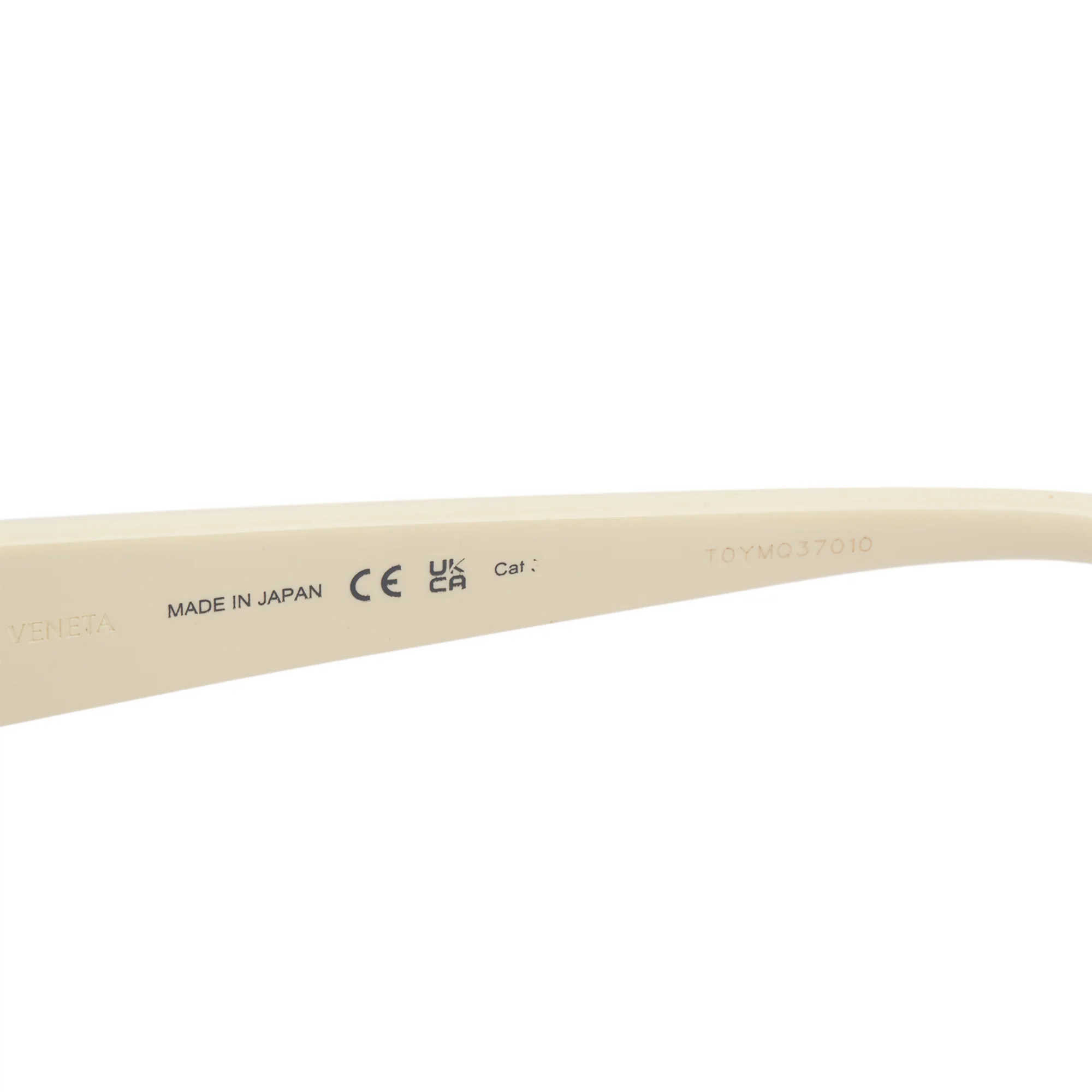 Bottega Veneta BV1031S Ivory Acetate Angle Hexagonal Sunglasses w/ Case & Authenticity Card - Image 5
