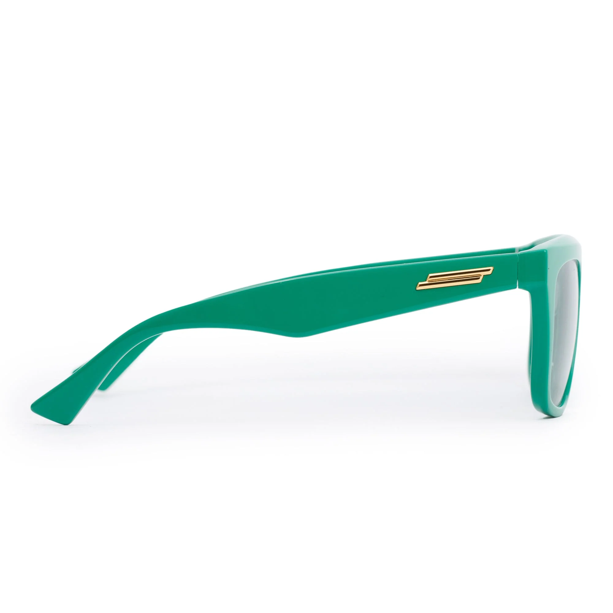 Bottega Veneta BV1060S Green Acetate Sharp Square Sunglasses w/ Case - Image 3