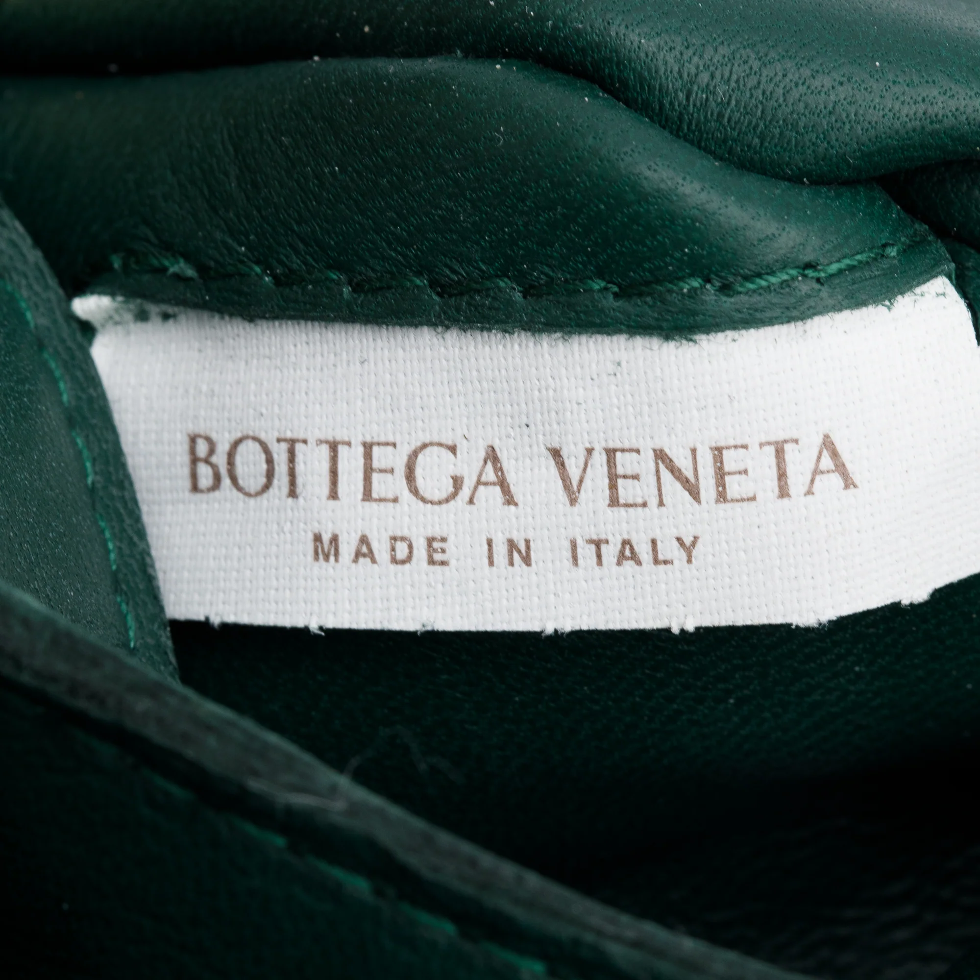 Bottega Veneta Green Intrecciato Lambskin Leather Classic Cassette Bag - Image 9