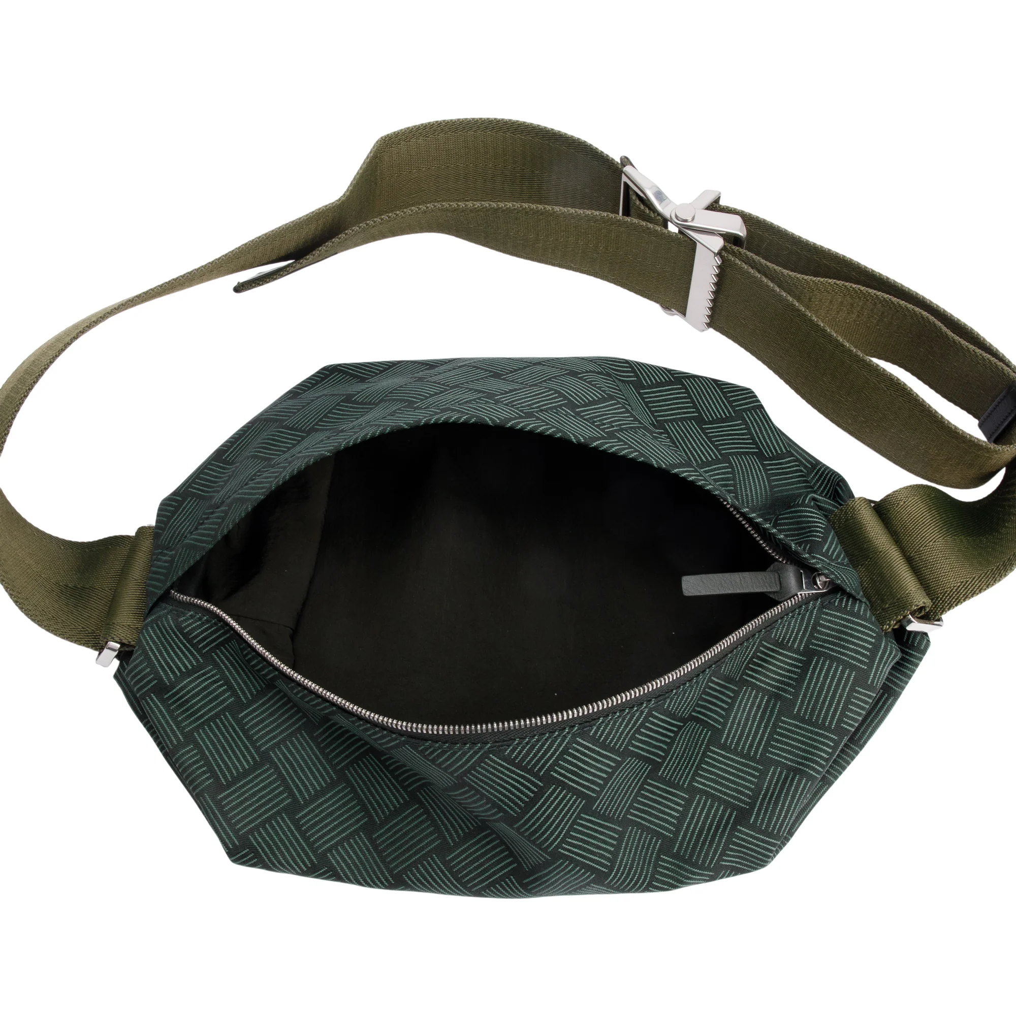 Bottega Veneta Green Nylon Jacquard Belt Bag - Image 6