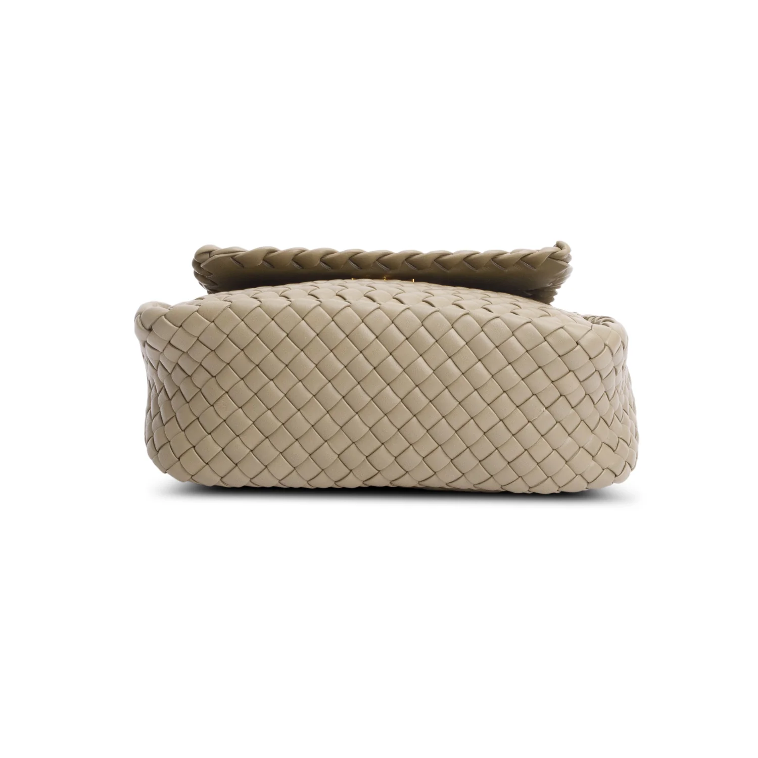 Bottega Veneta Grey Intrecciato Leather Medium Cobble Shoulder Bag - Image 6