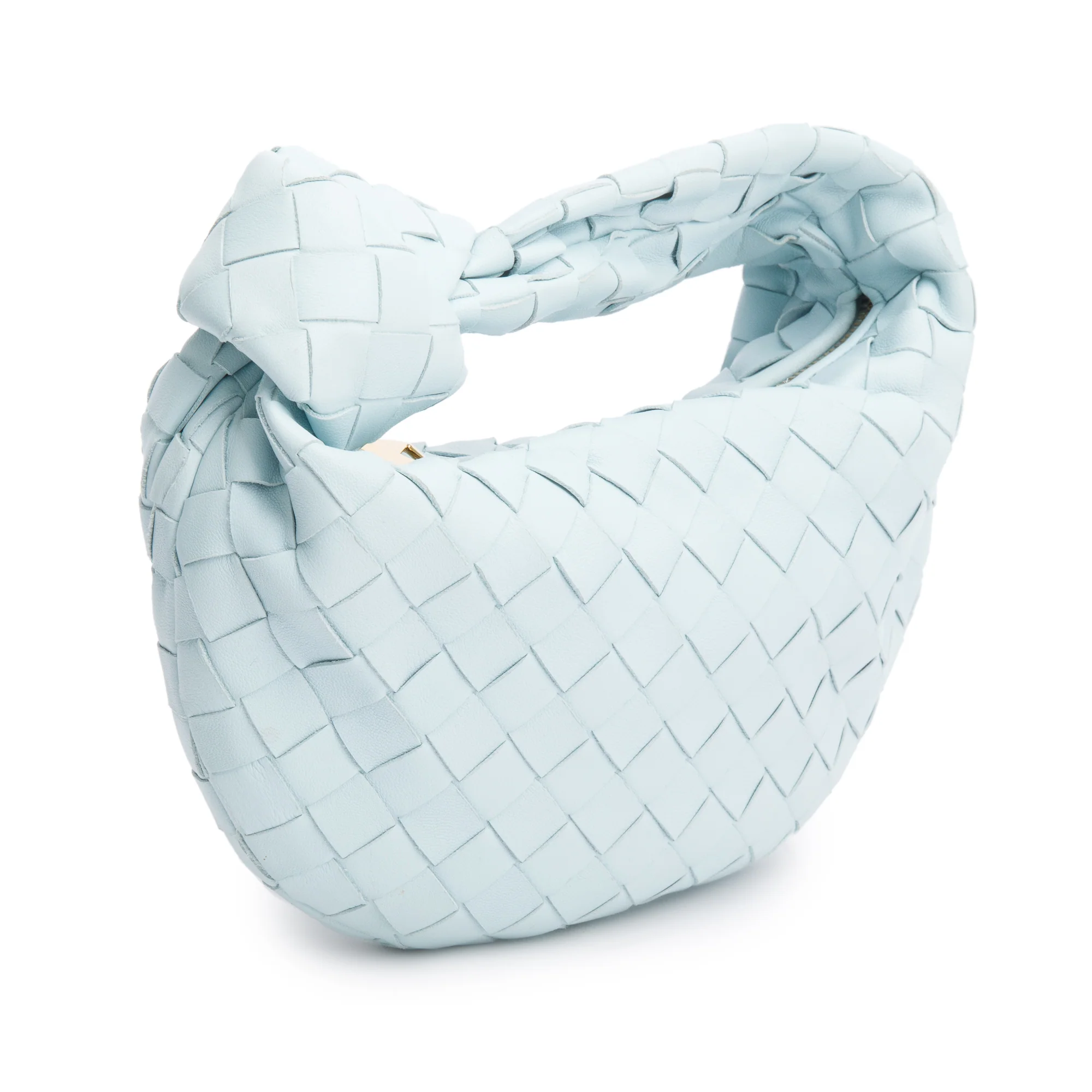 Bottega Veneta Light Blue Intrecciato Leather Mini Jodie Bag - Image 2