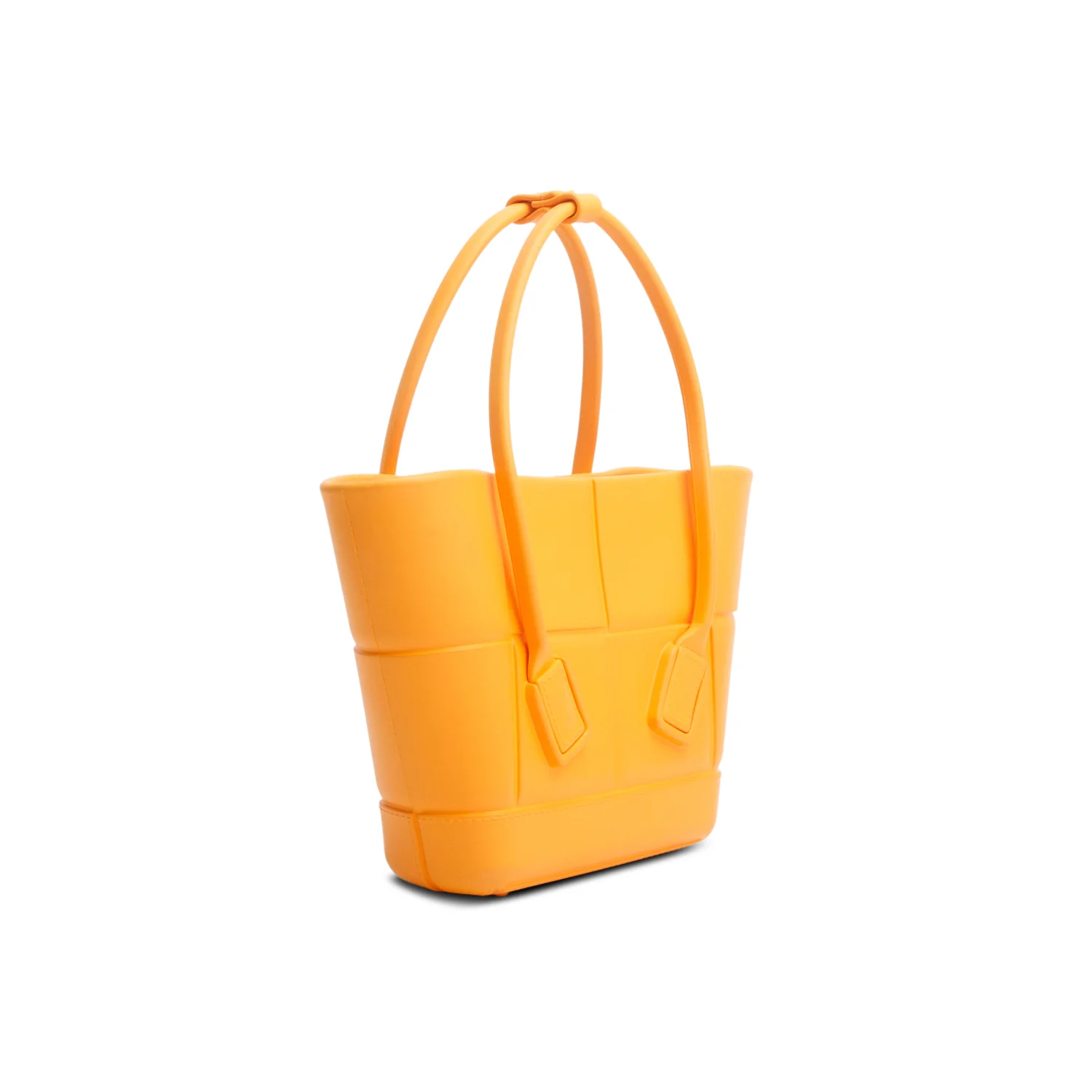 Bottega Veneta Orange Rubber Mini Arco Tote - Image 4
