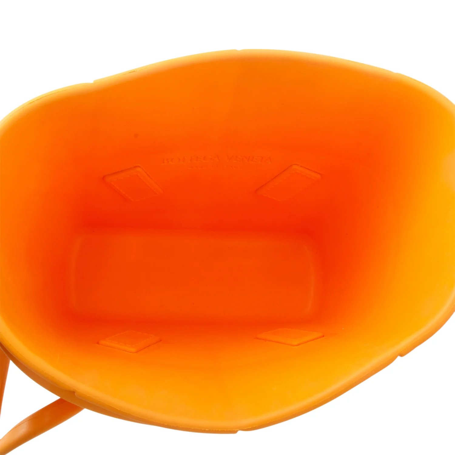 Bottega Veneta Orange Rubber Mini Arco Tote - Image 6