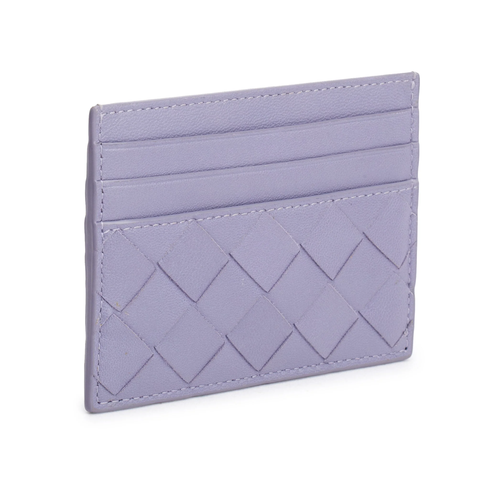 Bottega Veneta Purple Intrecciato Nappa Leather Intrecciato Card Holder - Image 2