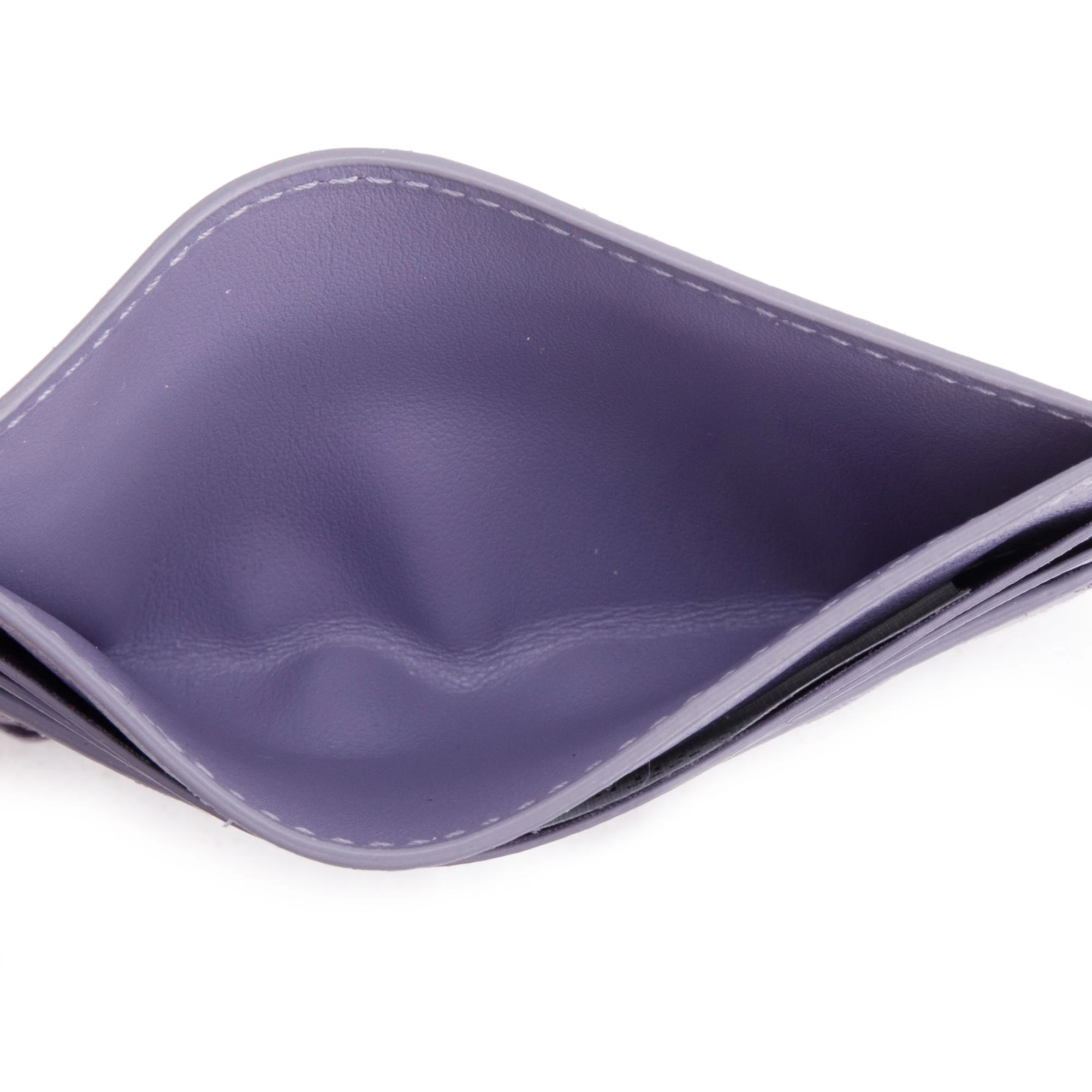 Bottega Veneta Purple Intrecciato Nappa Leather Intrecciato Card Holder - Image 7
