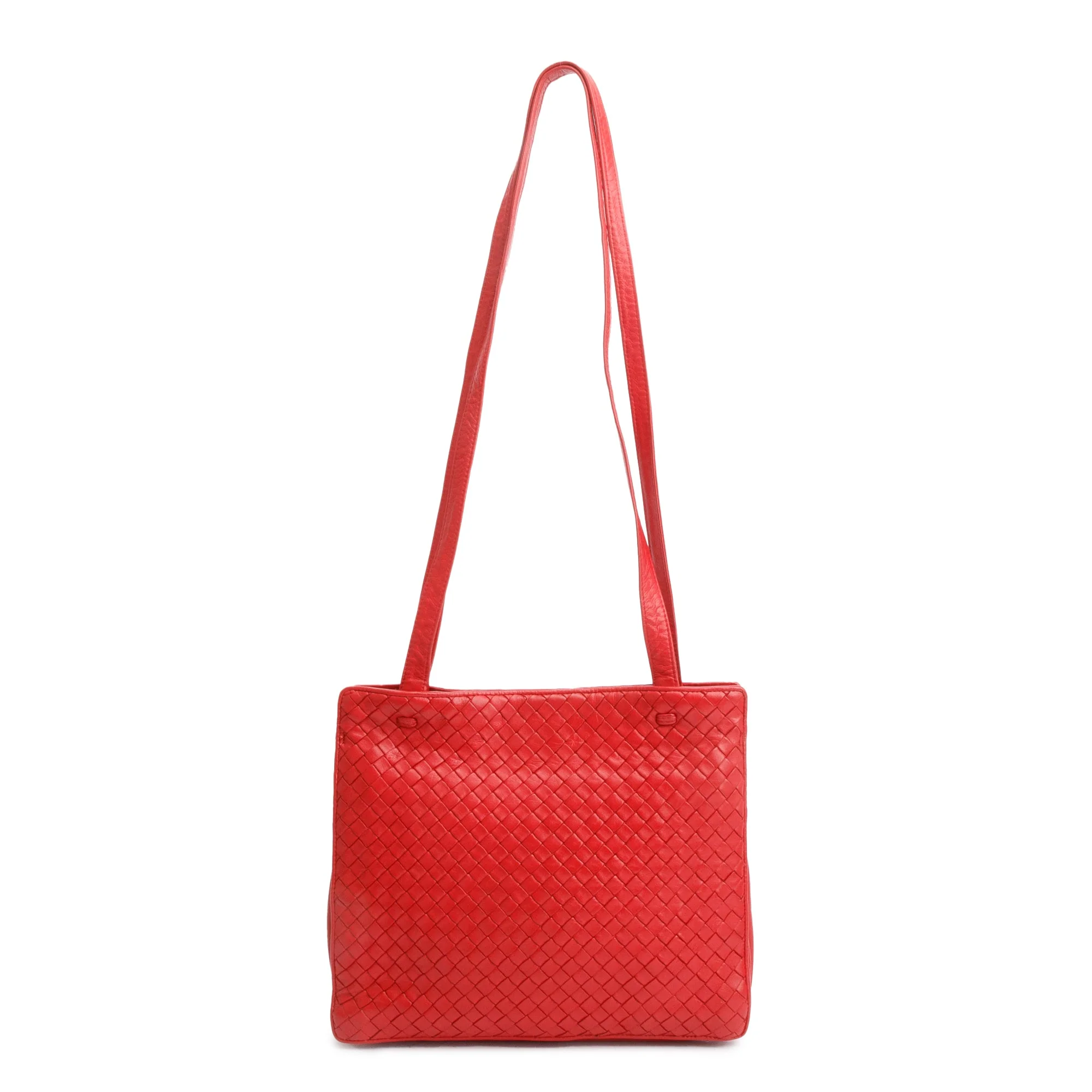 Bottega Veneta Red Intreciatto Tote - Image 3