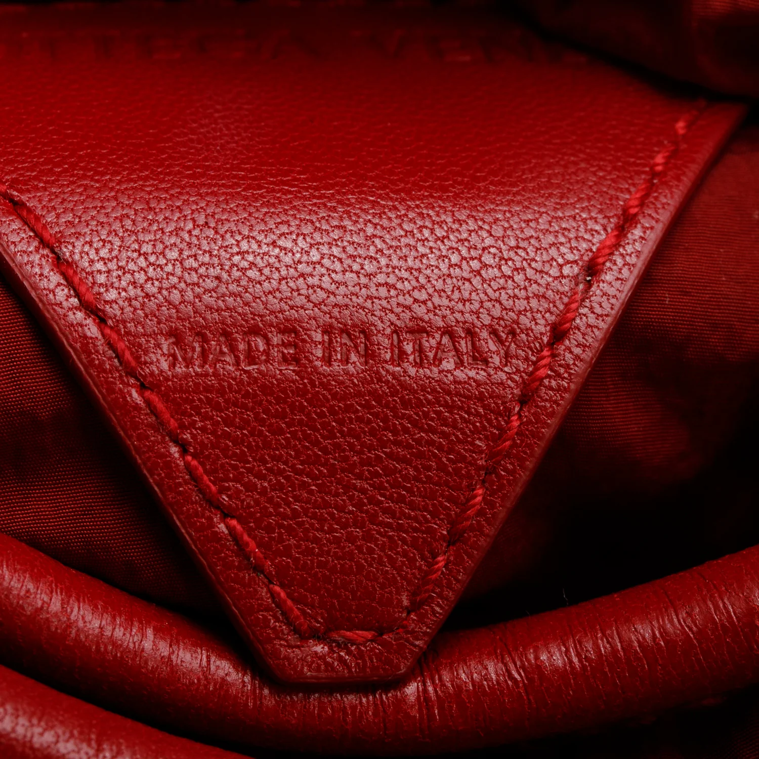 Bottega Veneta Red Nappa Mini Tubular Double Knot Bag - Image 7