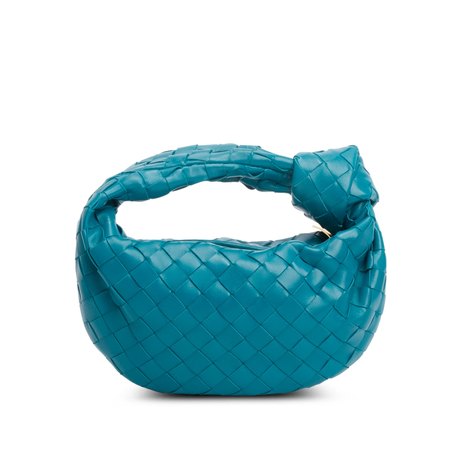 Bottega Veneta Teal Lambskin Intrecciato Mini Jodie w/ Box - Image 2