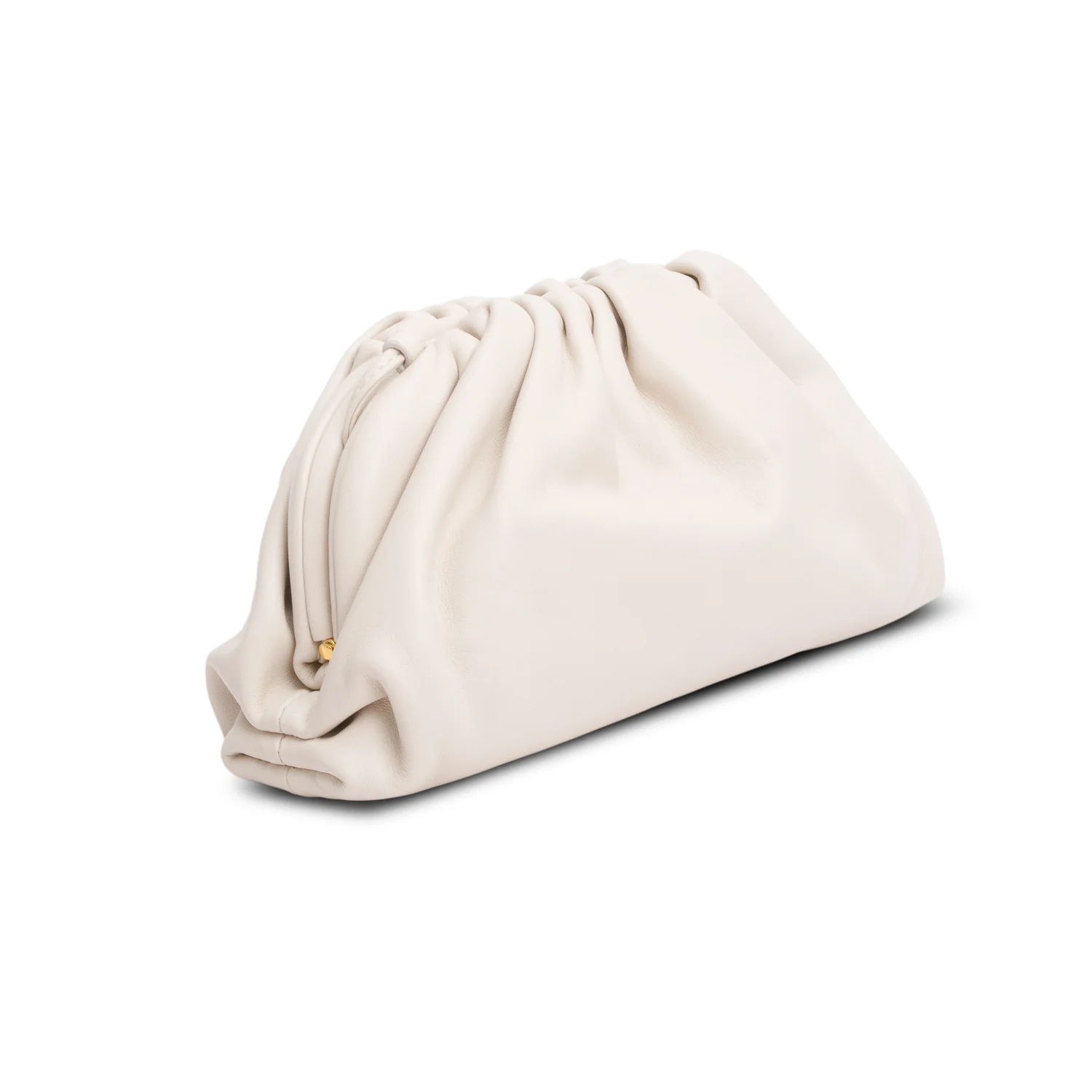 Bottega Veneta White Butter Calfskin Leather The Mini Pouch - Image 6