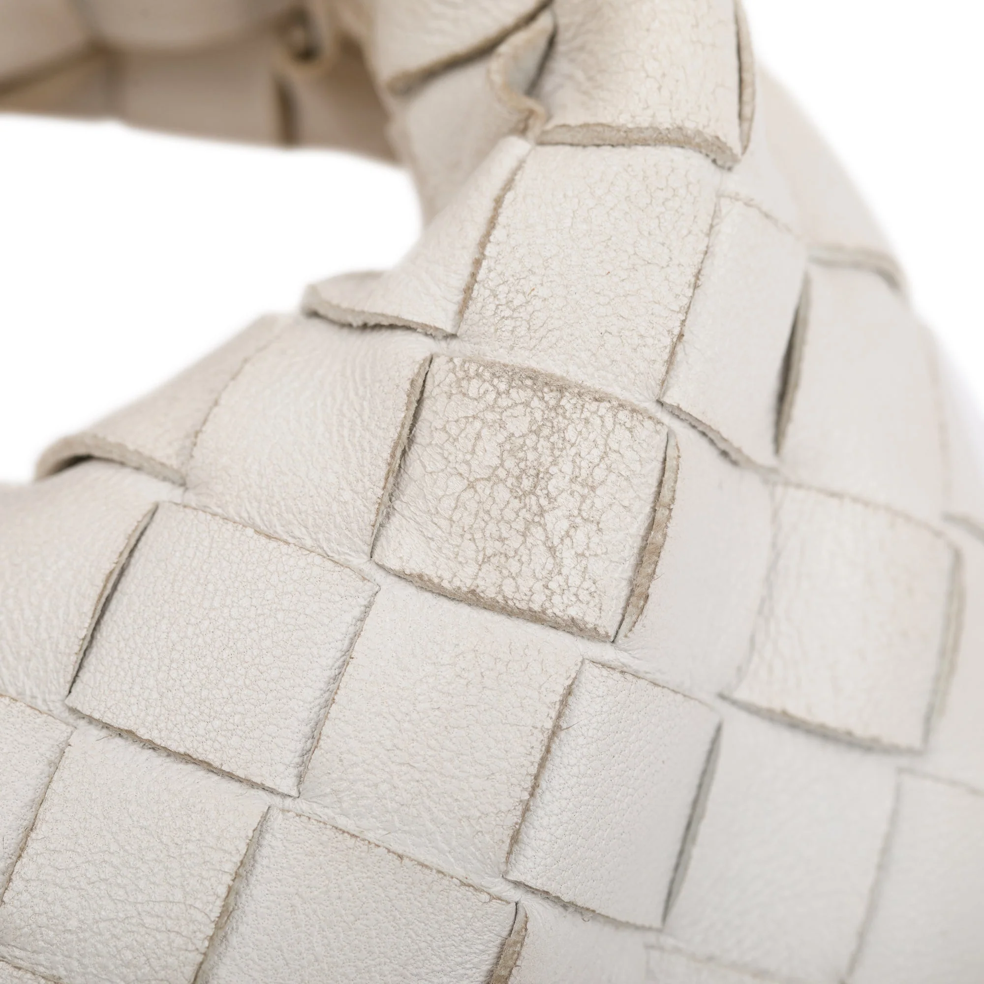 Bottega Veneta White Intrecciato Leather Mini Jodie Bag - Image 5