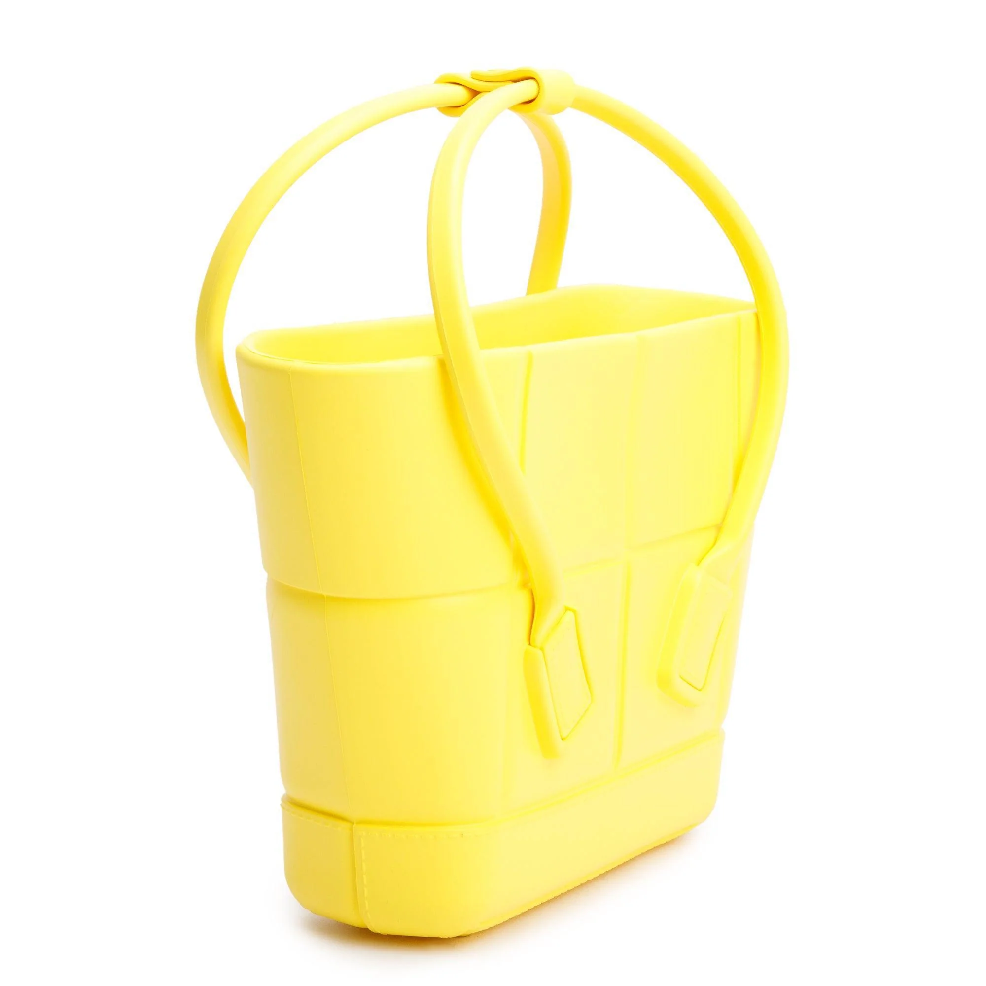 Bottega Veneta Yellow Rubber Mini Arco Tote - Image 4