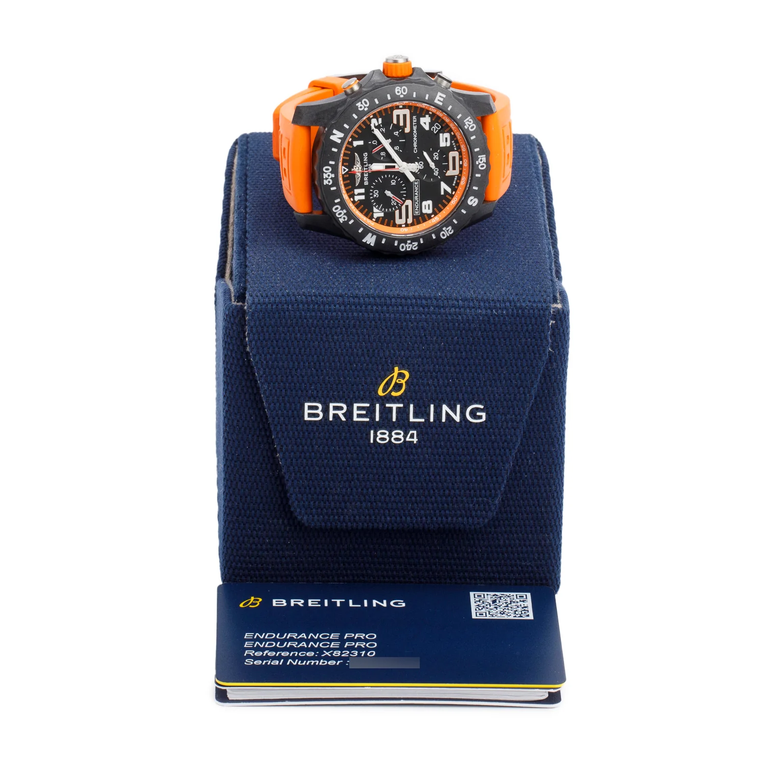 Breitling 2023 Breitlight Black Polymer Endurance Pro 44MM Watch Orange X82310 w/ Box & Papers - Image 2