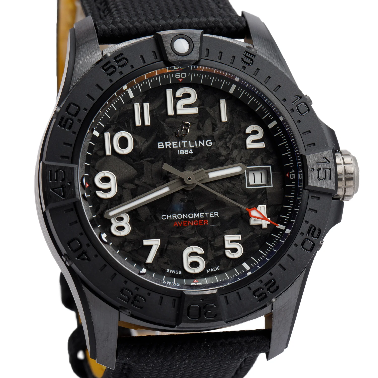 Breitling Black Ceramic Avenger Night Mission 42 MM Automatic Watch Black Dial S17328 w/ Box & Papers - Image 3