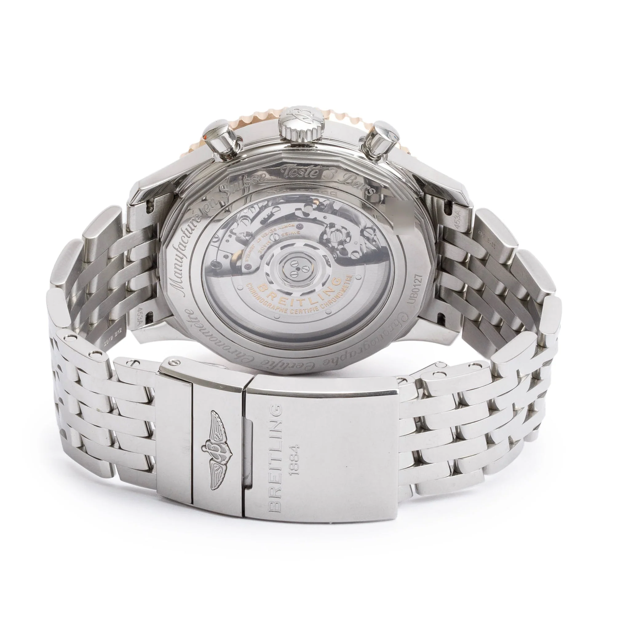 Breitling Stainless Steel & 18k Rose Gold Navitimer B01 Chronograph 46 MM Automatic Watch UB0127 w/ Box & Papers - Image 4
