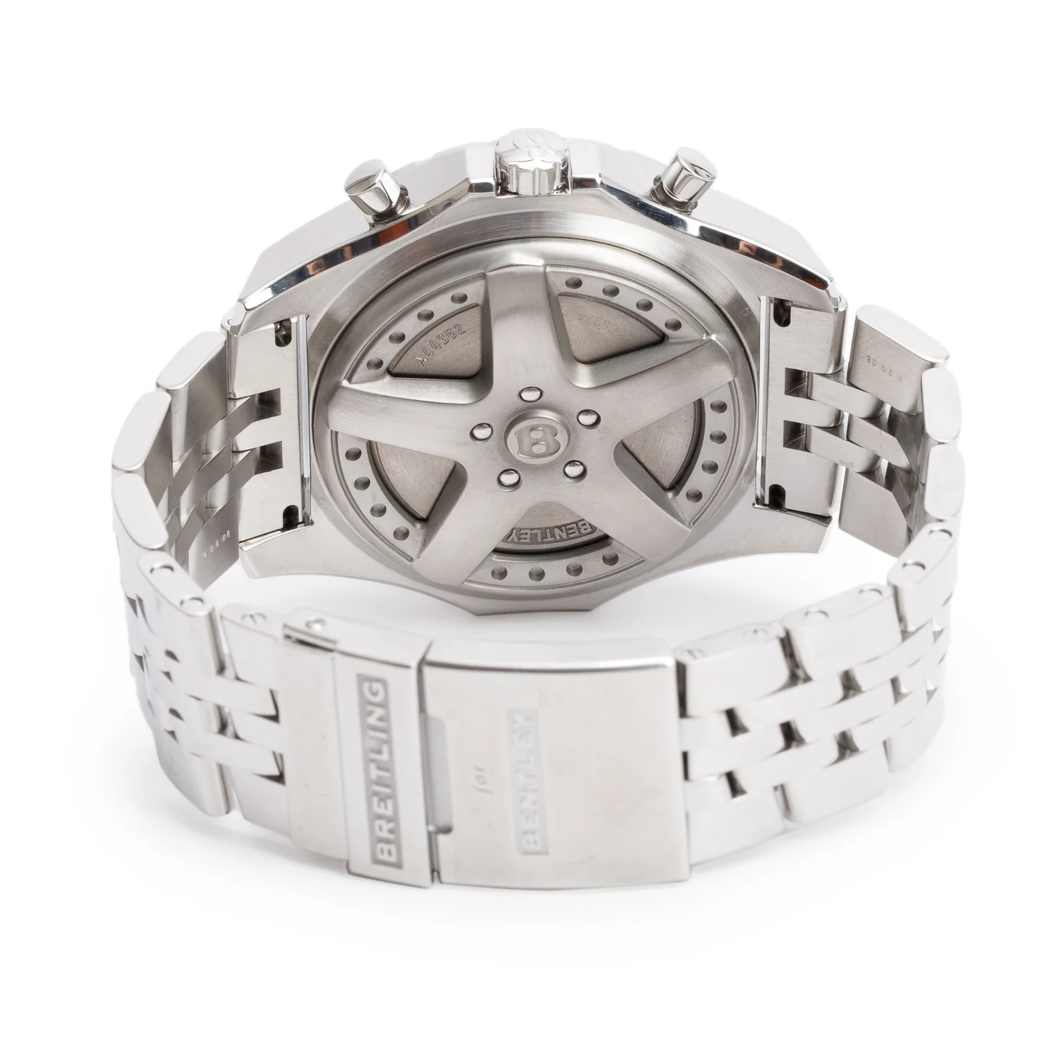 Breitling Stainless Steel Bentley 6.75 49 MM Automatic Chronograph Watch Silver Dial A44362 w/ Box & Papers - Image 4