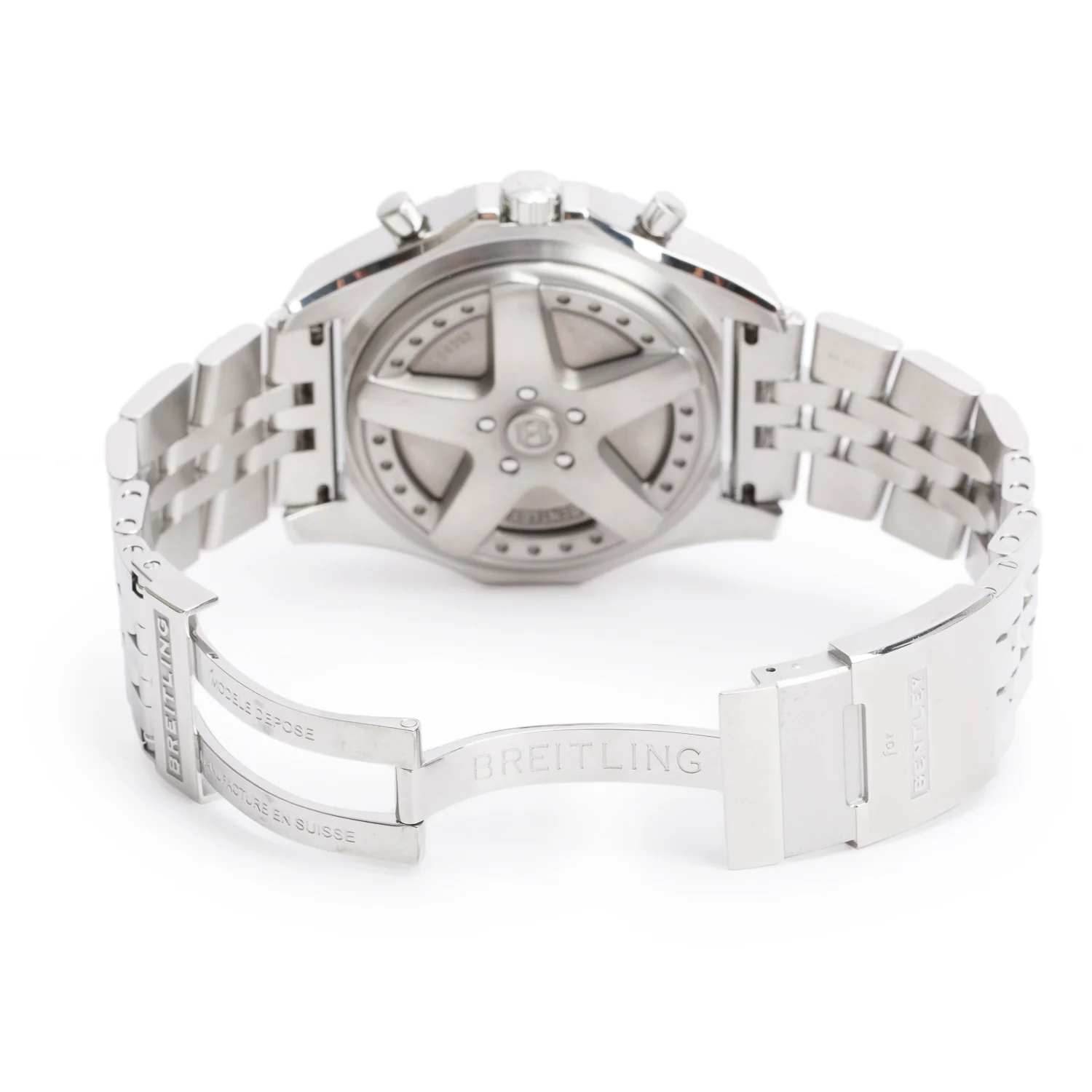 Breitling Stainless Steel Bentley 6.75 49 MM Automatic Chronograph Watch Silver Dial A44362 w/ Box & Papers - Image 5