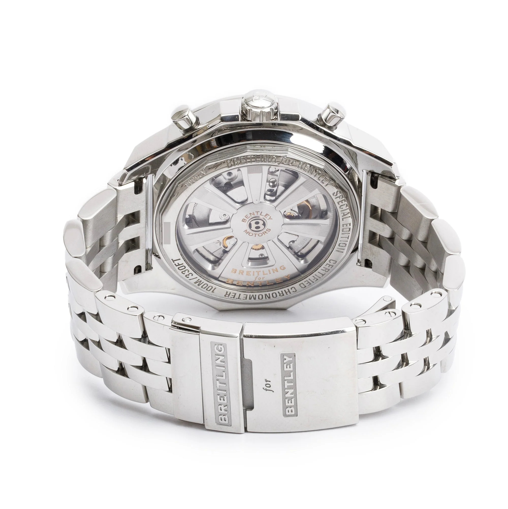 Breitling Stainless Steel Bentley Barnato 49 MM Automatic Chronograph Black Dial Watch A25366 w/ Box & Papers - Image 4
