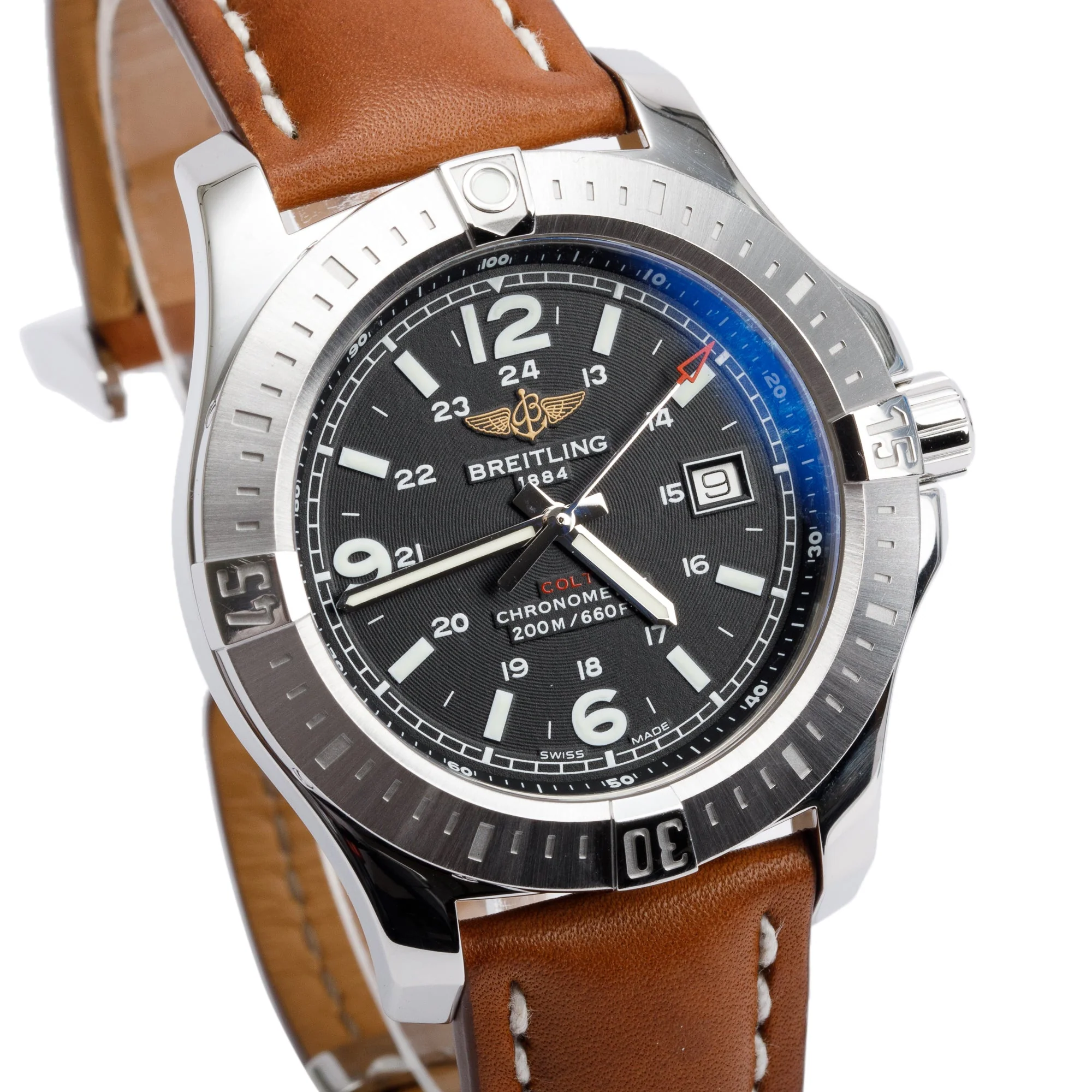 Breitling Stainless Steel Colt 44 MM Quartz Watch A74388 - Image 2