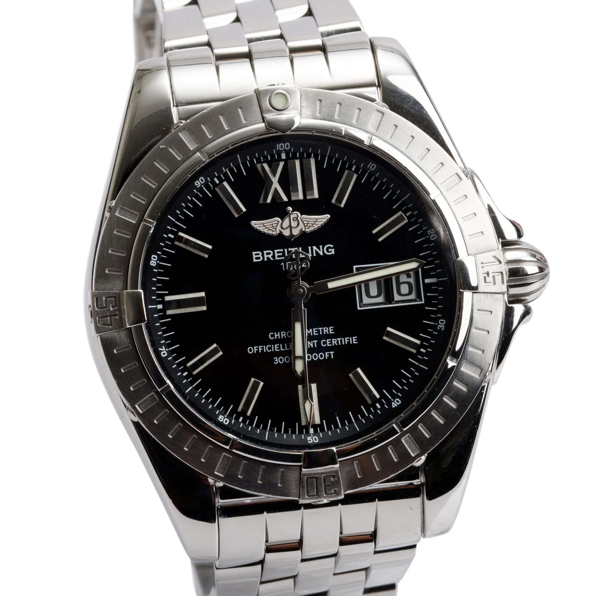 Breitling Stainless Steel Galactic Cockpit 41 MM Automatic Watch Black Dial A49350 w/ Box, Papers & Extra Strap - Image 3