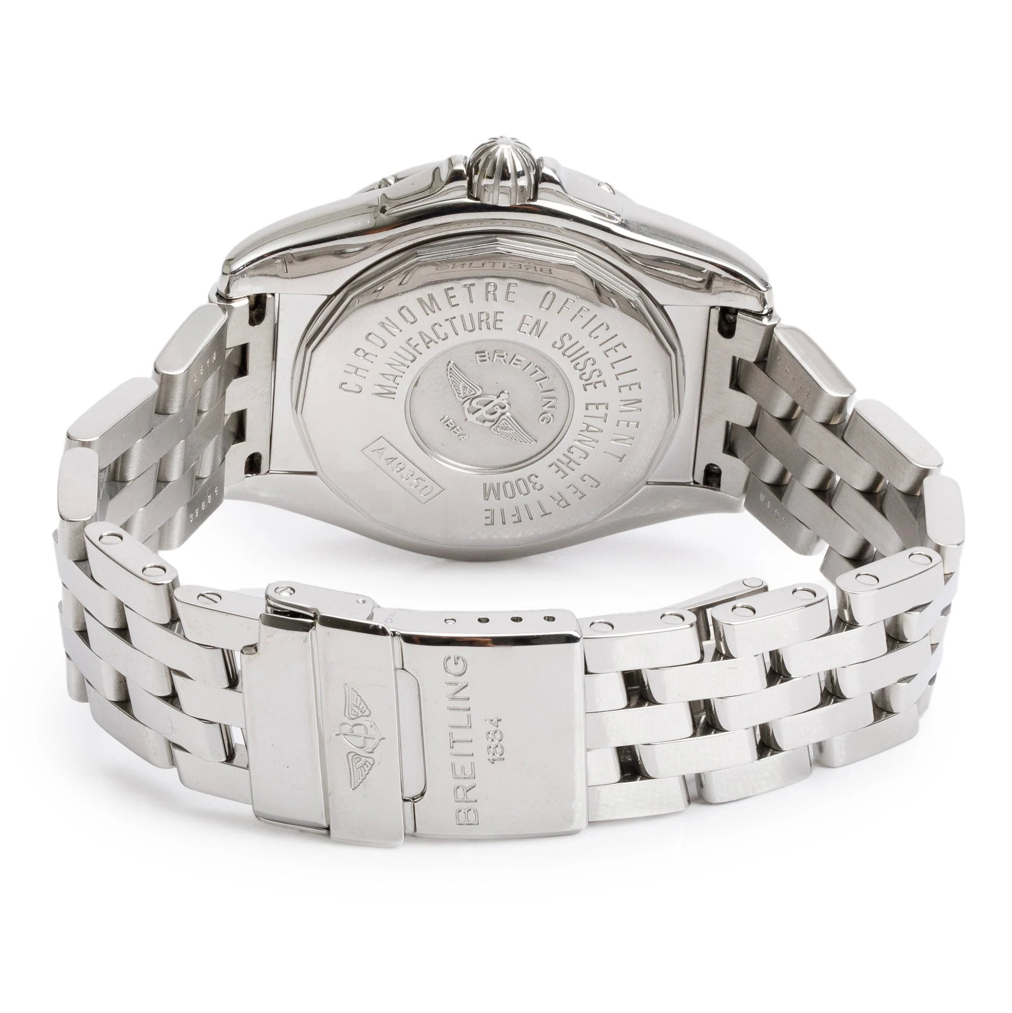 Breitling Stainless Steel Galactic Cockpit 41 MM Automatic Watch Black Dial A49350 w/ Box, Papers & Extra Strap - Image 4