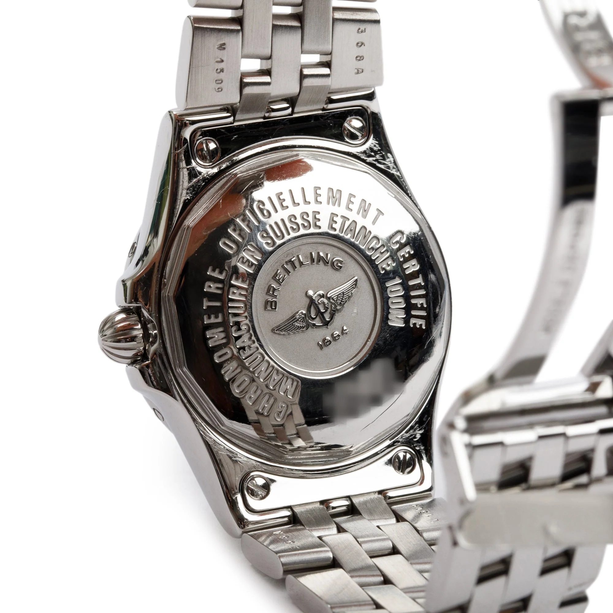 Breitling Stainless Steel Galactic Starliner 30 MM Diamond Dial Watch A171340 - Image 5