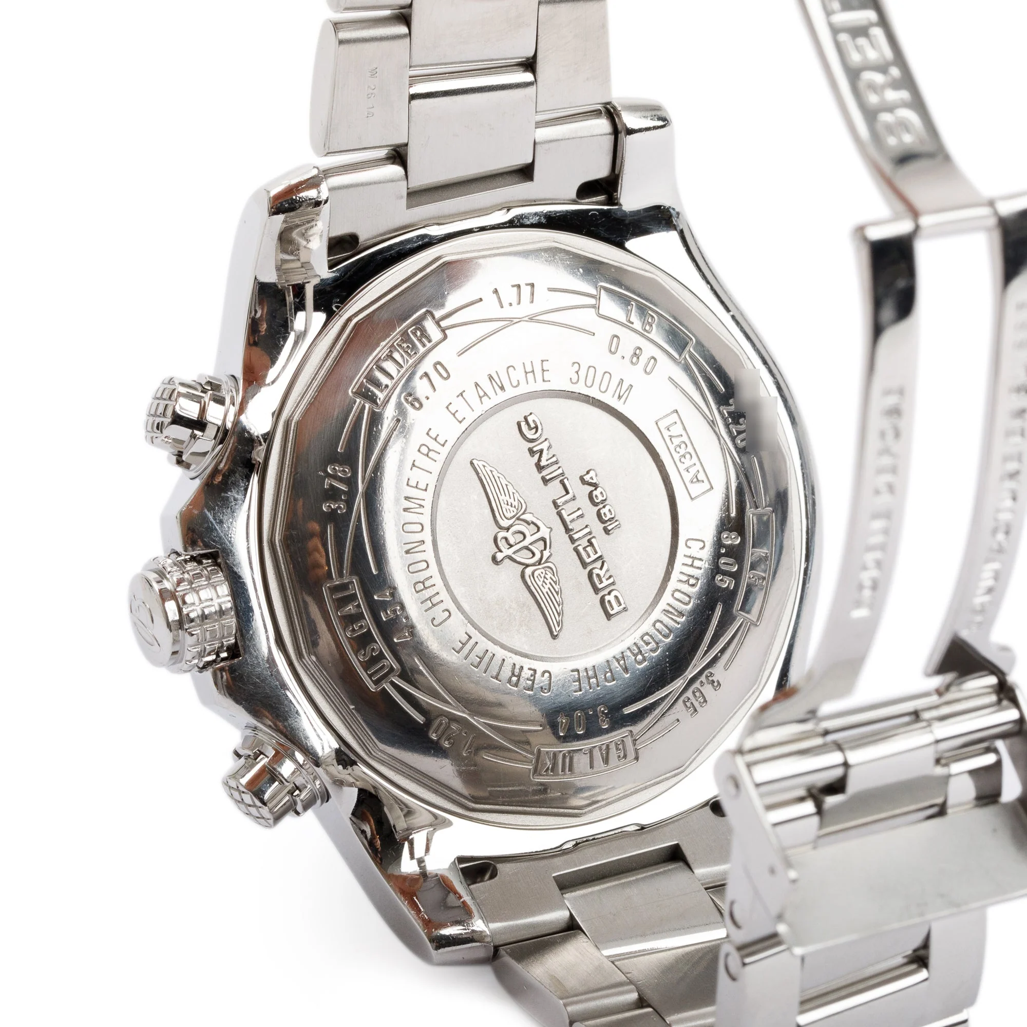 Breitling Stainless Steel Super Avenger II 48 MM Automatic Chronograph Watch w/ Box & Paper - Image 6