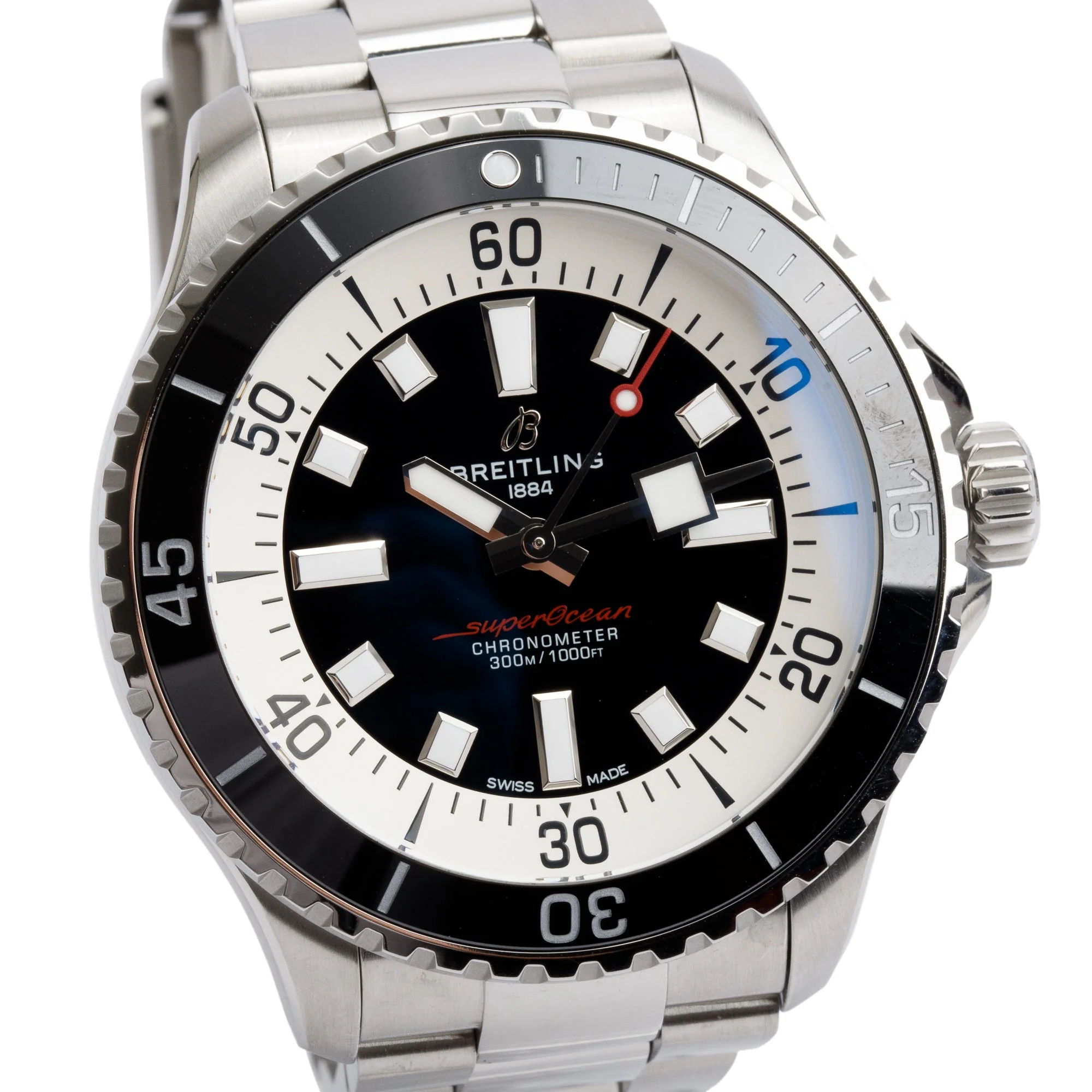 Breitling Stainless Steel Superocean 44 MM Automatic Watch A17376 w/ Box, Papers & Extra Strap - Image 3
