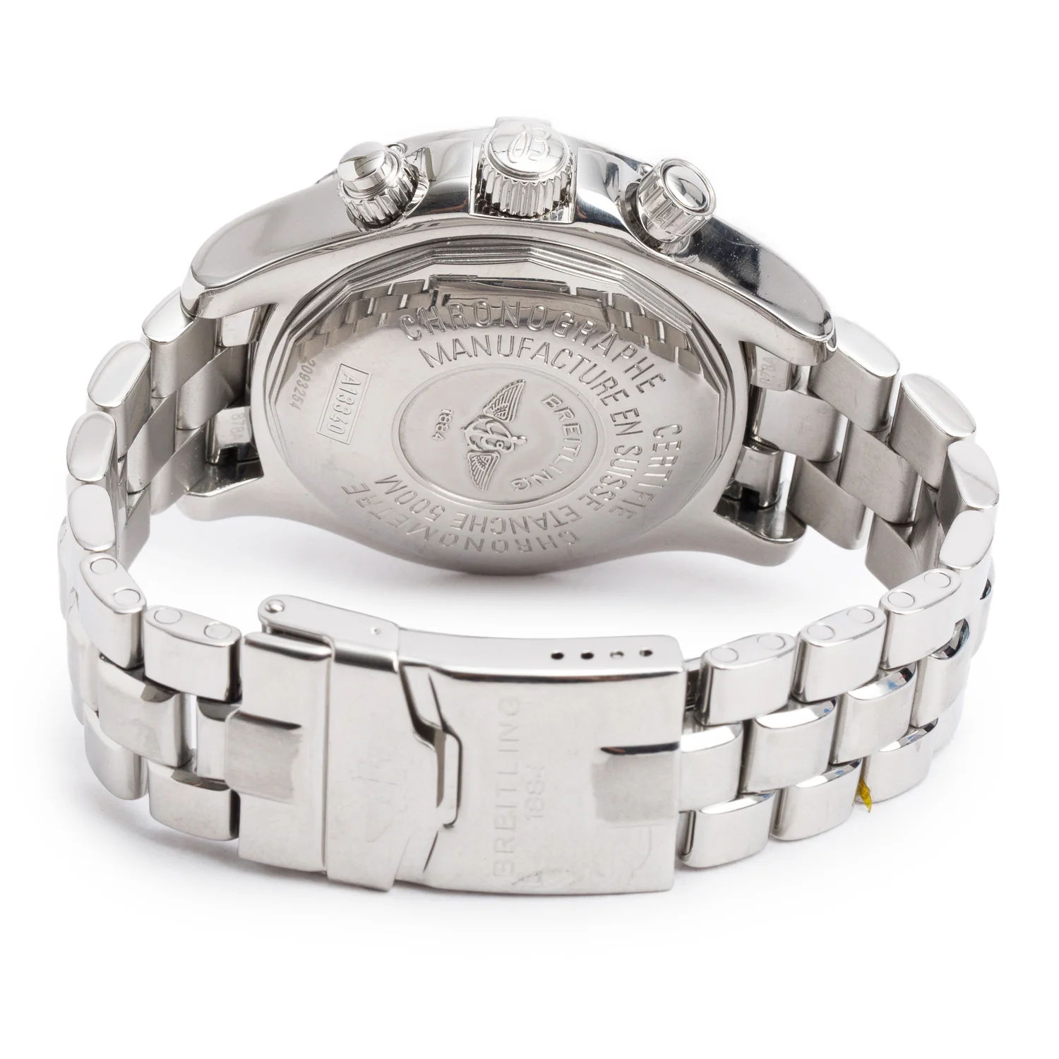 Breitling Stainless Steel Superocean Chronograph II 42 MM Automatic Watch Blue Dial A13340 - Image 3