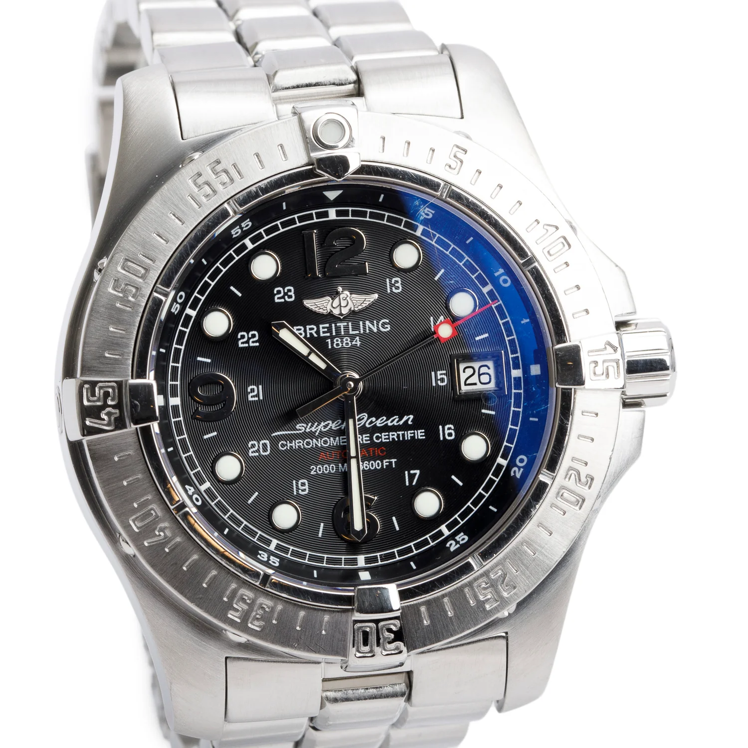 Breitling Stainless Steel Superocean Steelfish 44 MM Automatic Watch Black Dial A17390 w/ Box - Image 3