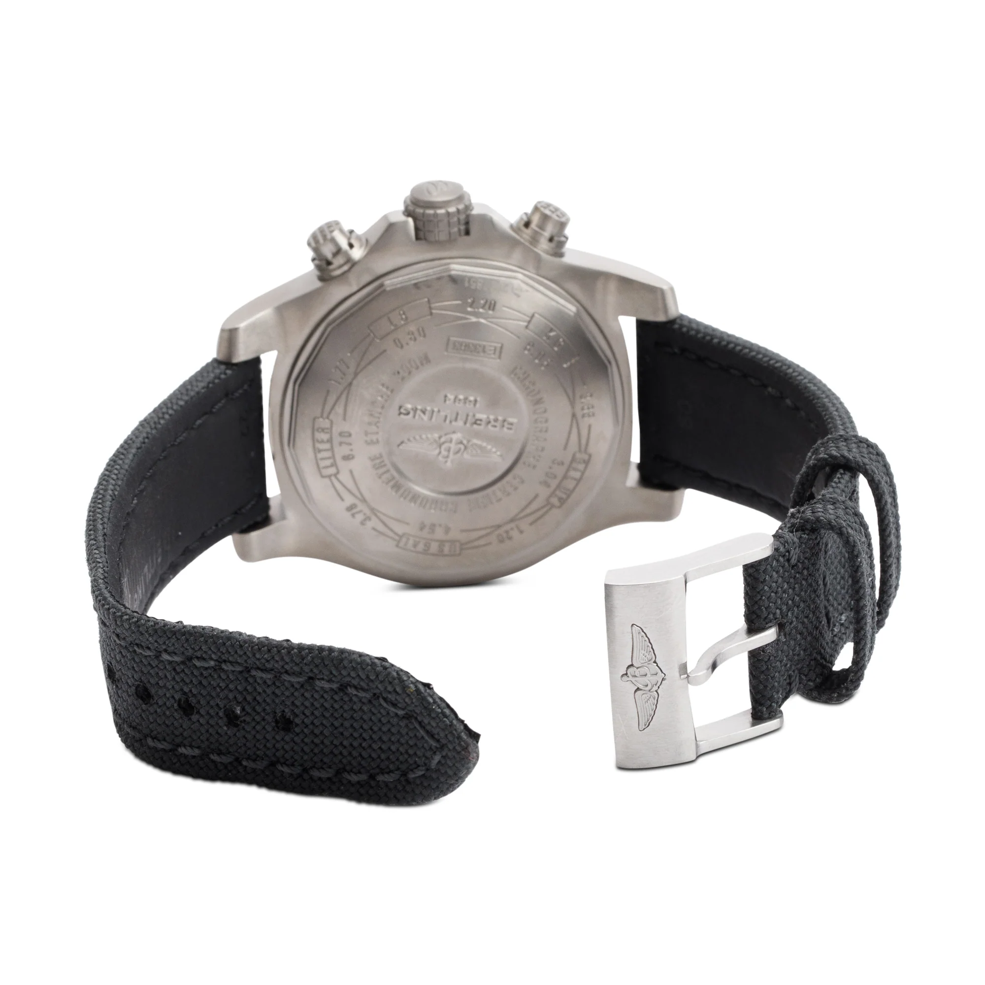 Breitling Titanium Avenger Bandit 45 MM Chronograph Automatic Watch E13383 w/ Case - Image 5