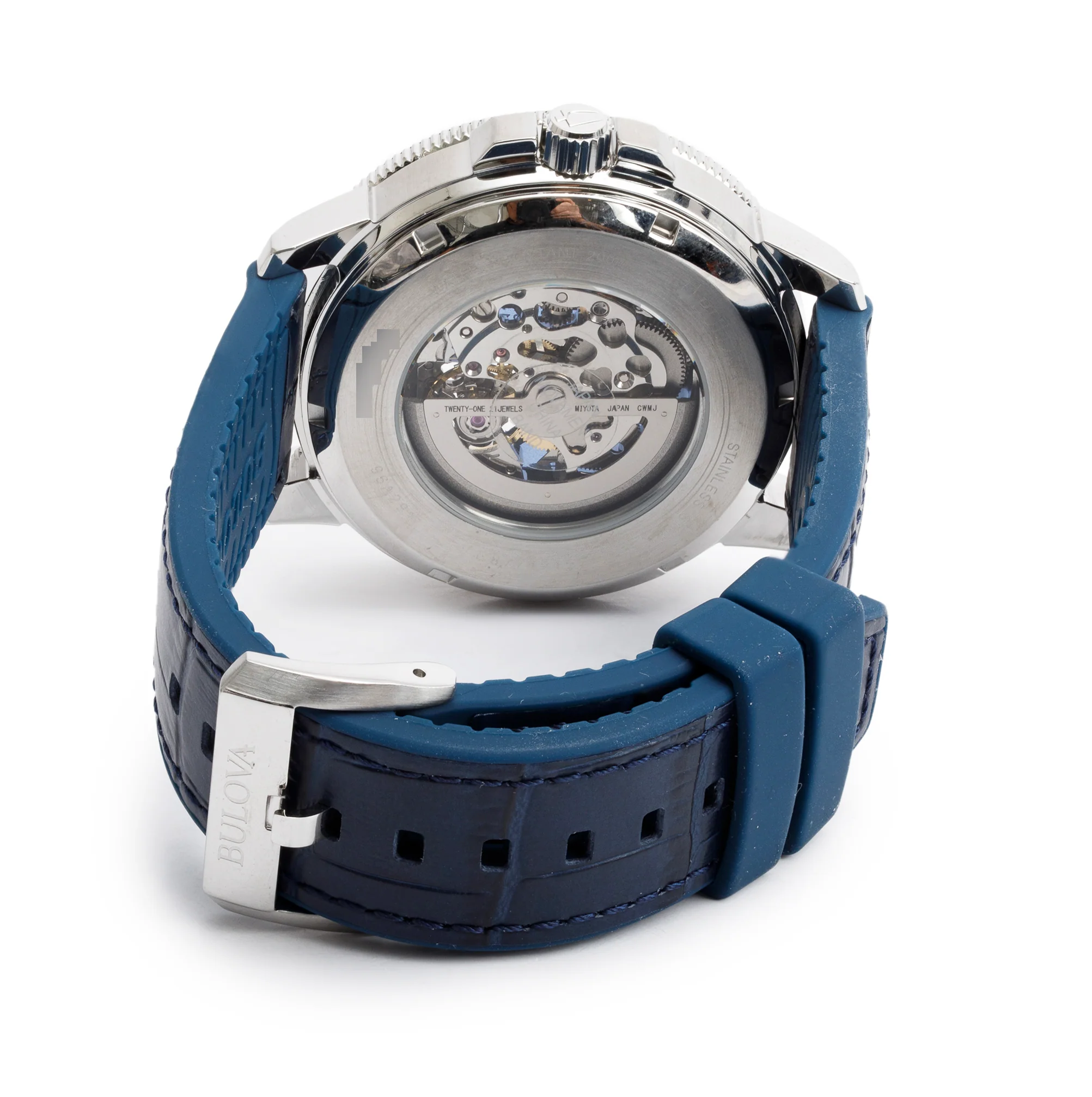Bulova 2022 Stainless Steel Marine Star 45 MM Automatic Watch 96A291 w/ Box & Papers - Image 4
