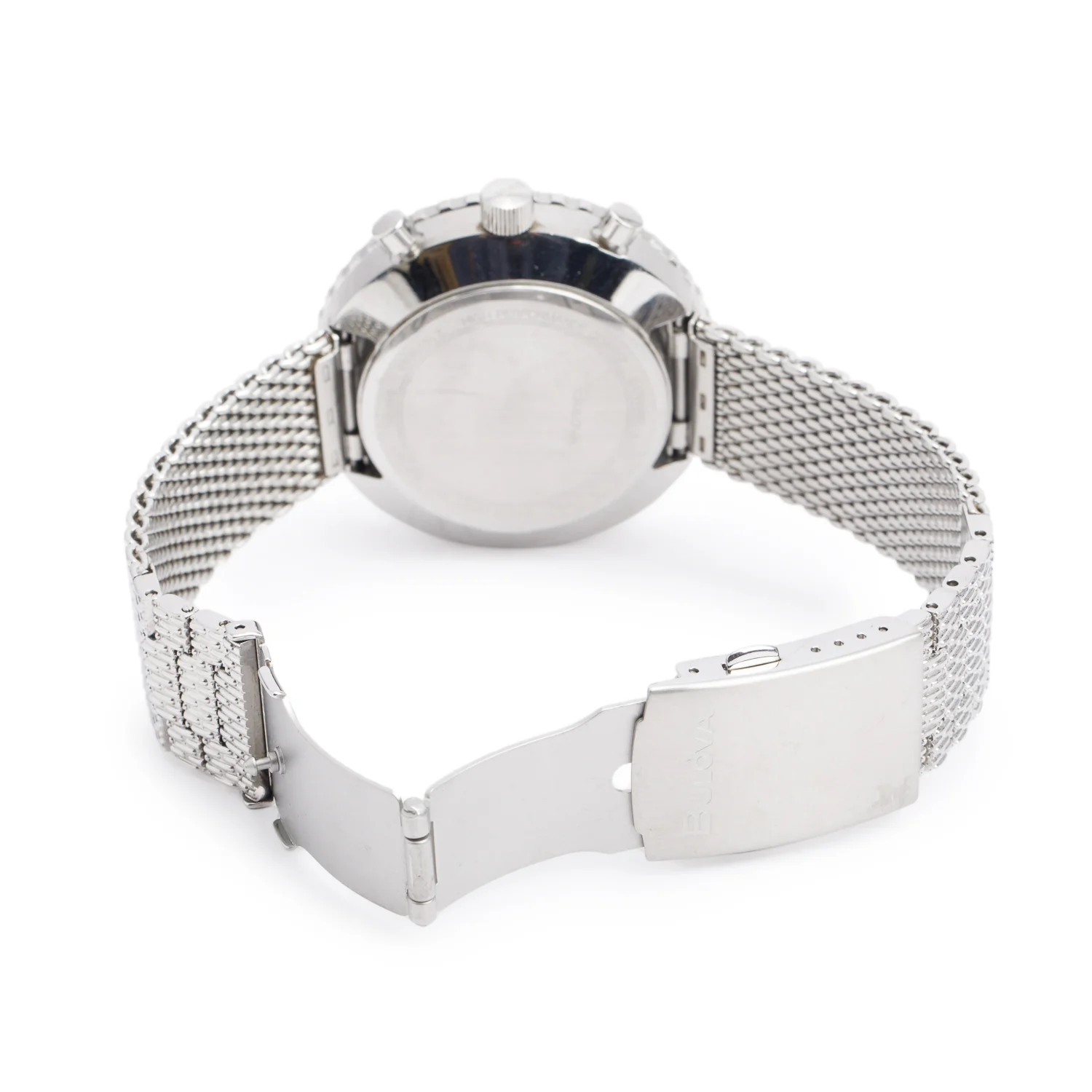 Bulova Stainless Steel Archive 46 MM Chronograph Quartz Watch Blue Dial 96K101 w/ Box - Image 5