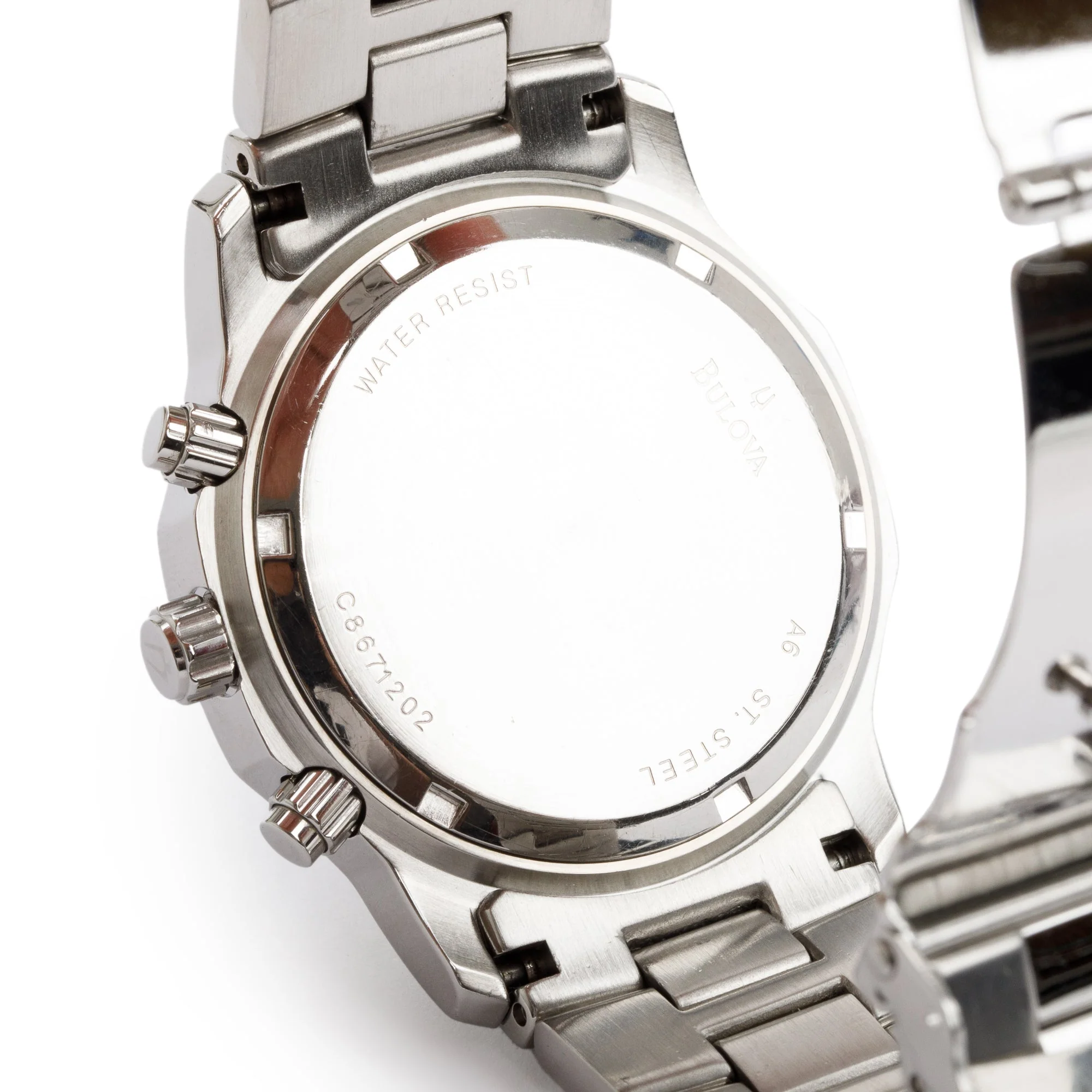 Bulova Stainless Steel Marine Star Diamond Dial 39 MM Chronograph Watch - Image 5