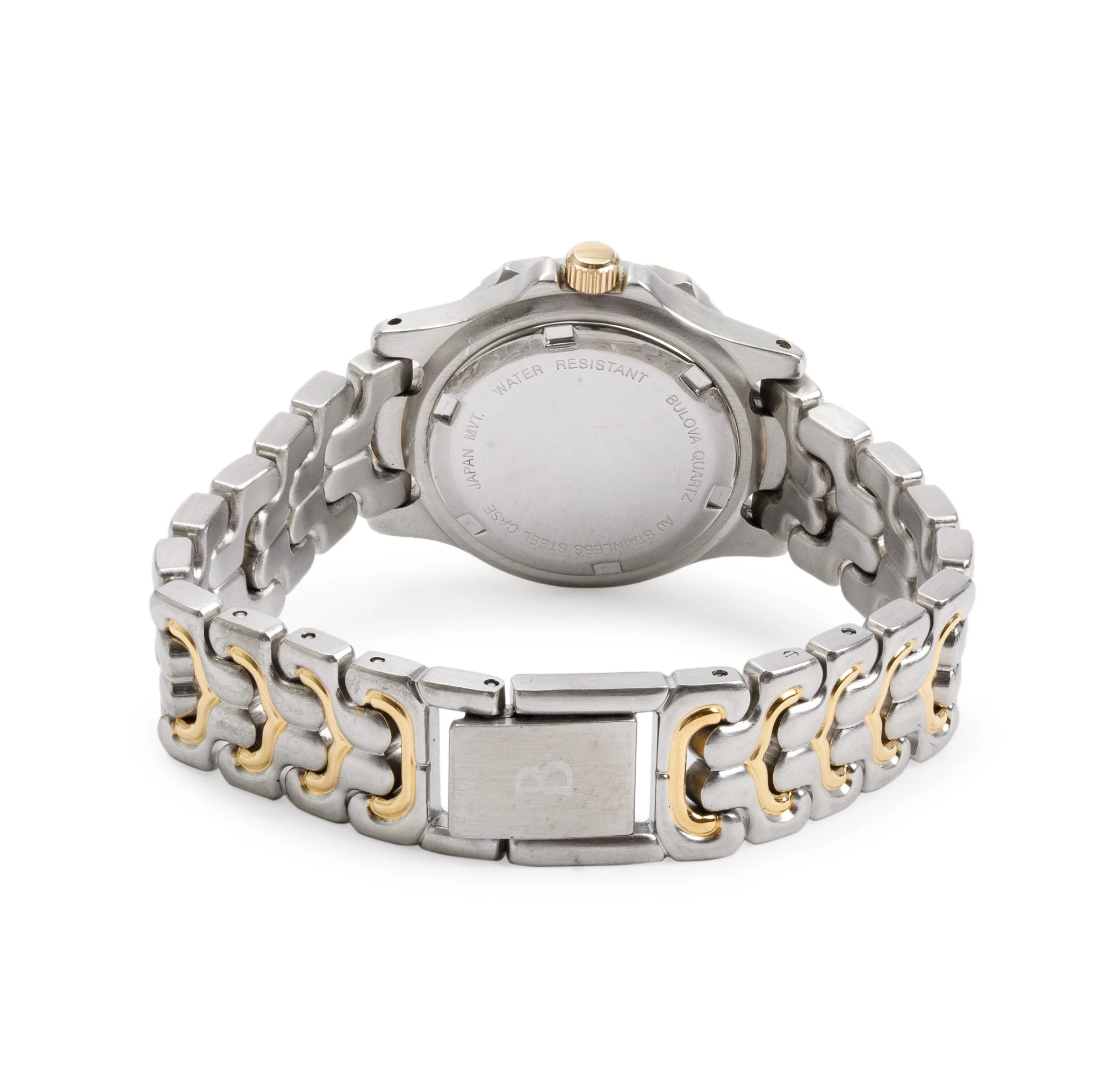 Bulova Two-Tone Stainless Steel Marine Star 27 MM Ladies Quartz Watch 98M39 - Image 3