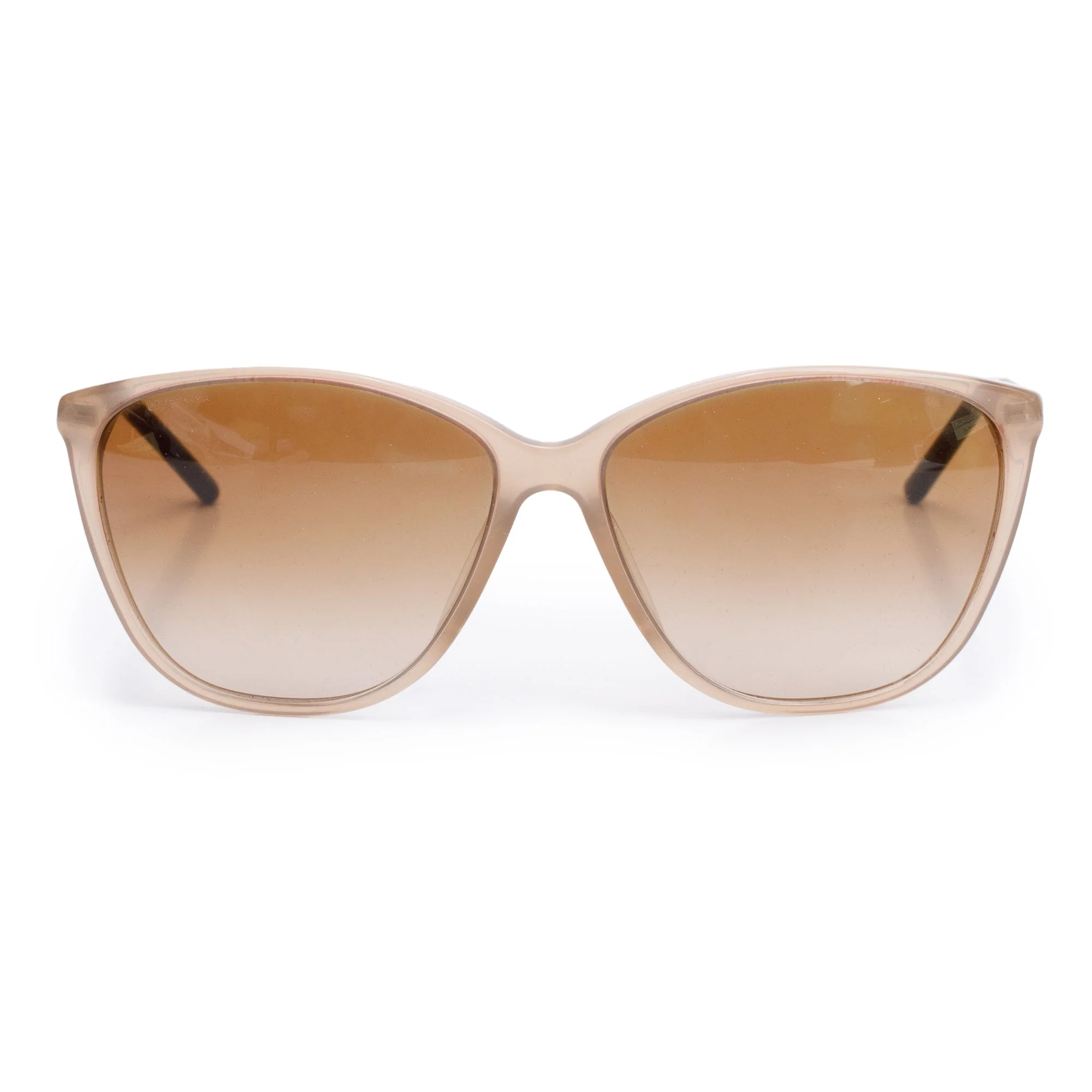 Burberry B 4117-A Brown Acetate Check Trim Cat-Eye Sunglasses w/ Case