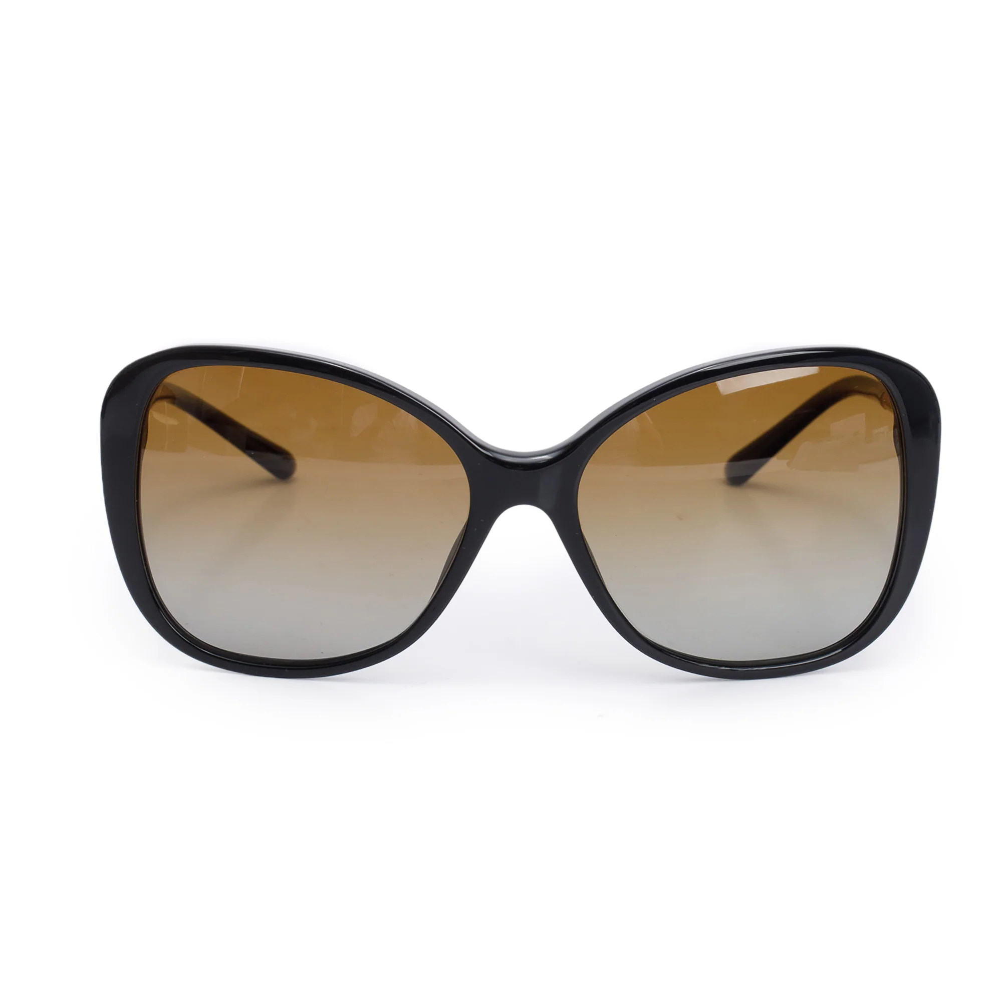 Burberry B 4235-Q Brown Acetate Check Trim Square Sunglasses w/ Box & Case